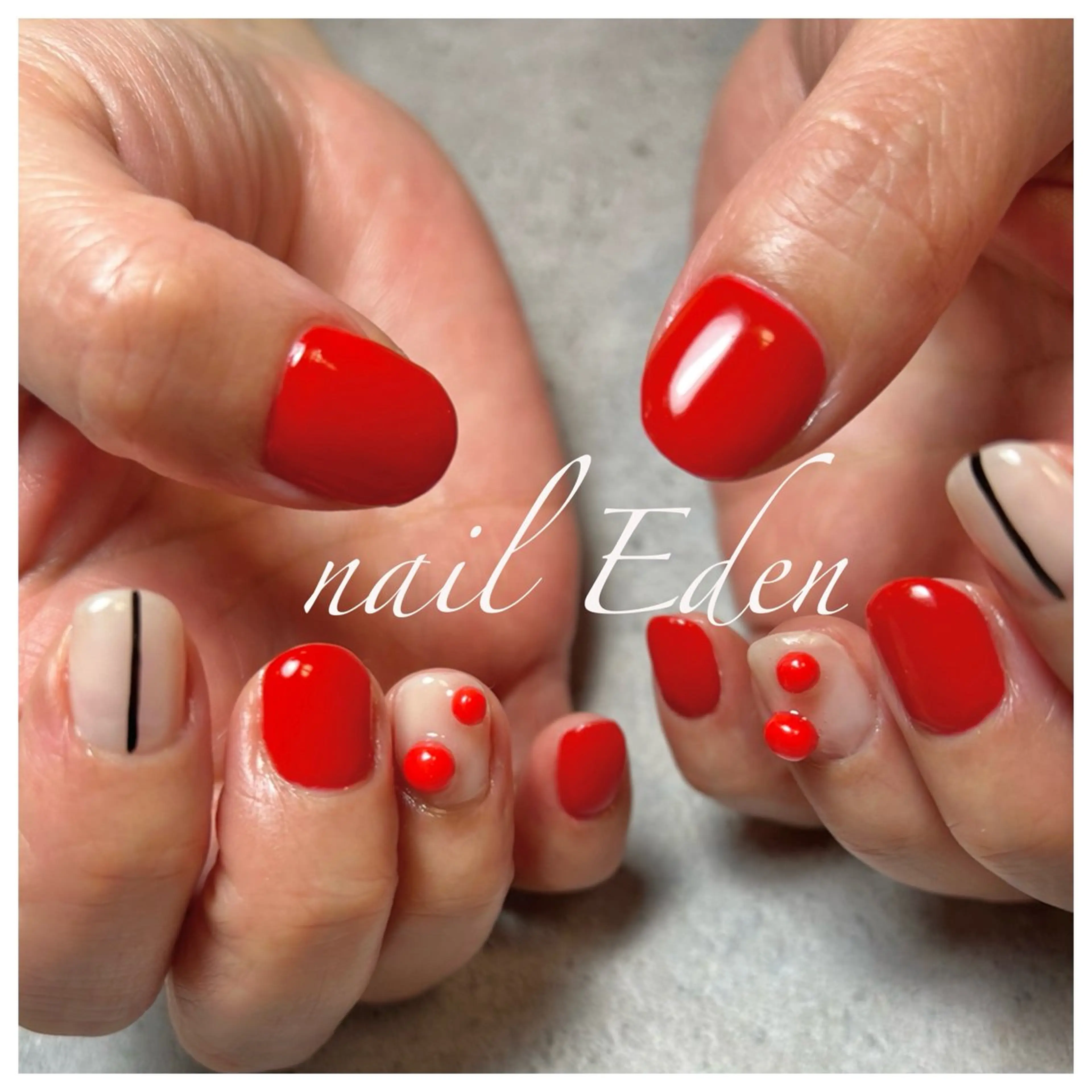 ネイル 持ち込み ハンドネイル ハンドケア Eden　private nail saron所属・Eden ♾️のネイルデザイン