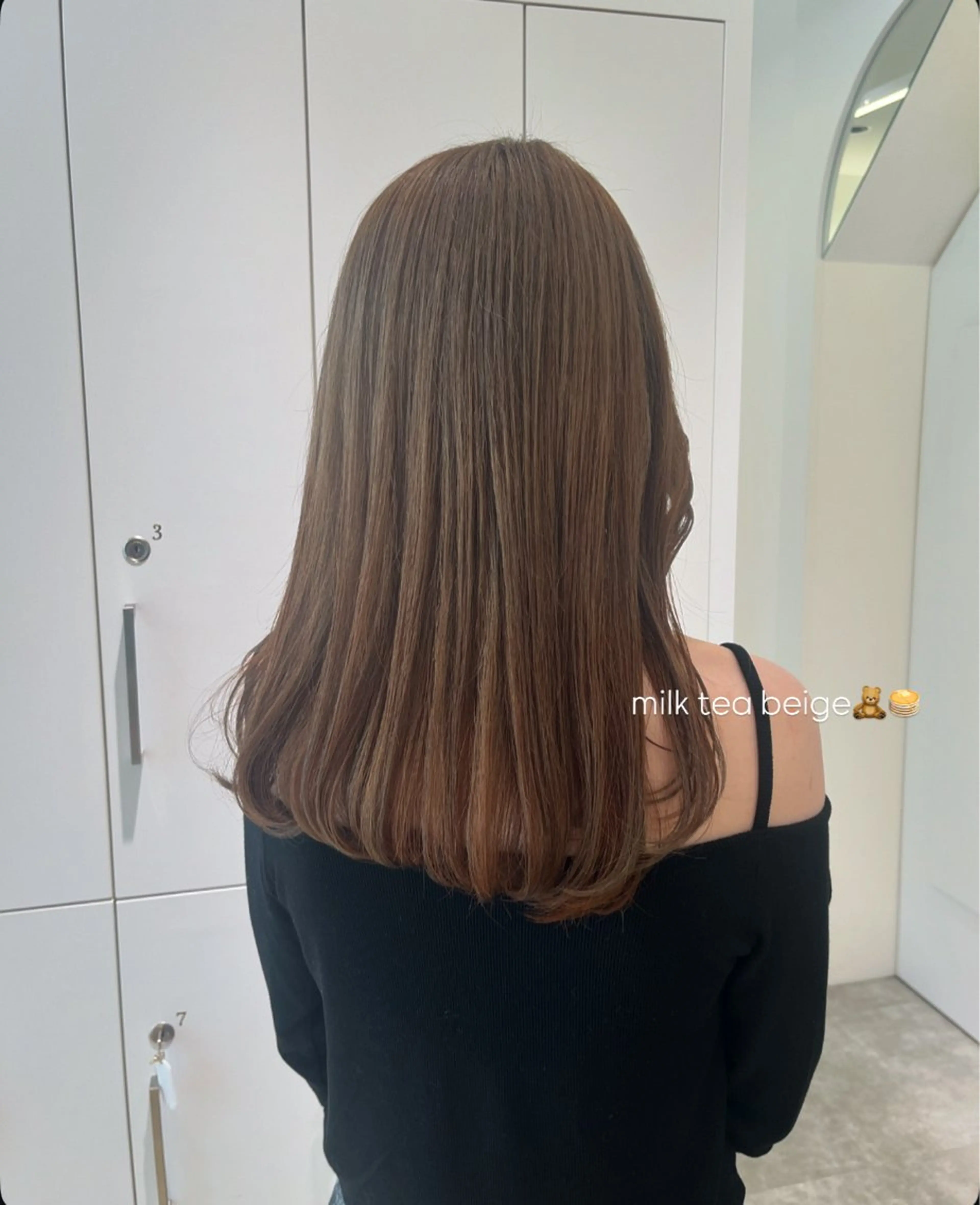 セミロング カラー カット ヘアカラー ParveMix 🌝🫧山本 玲南のヘアスタイル