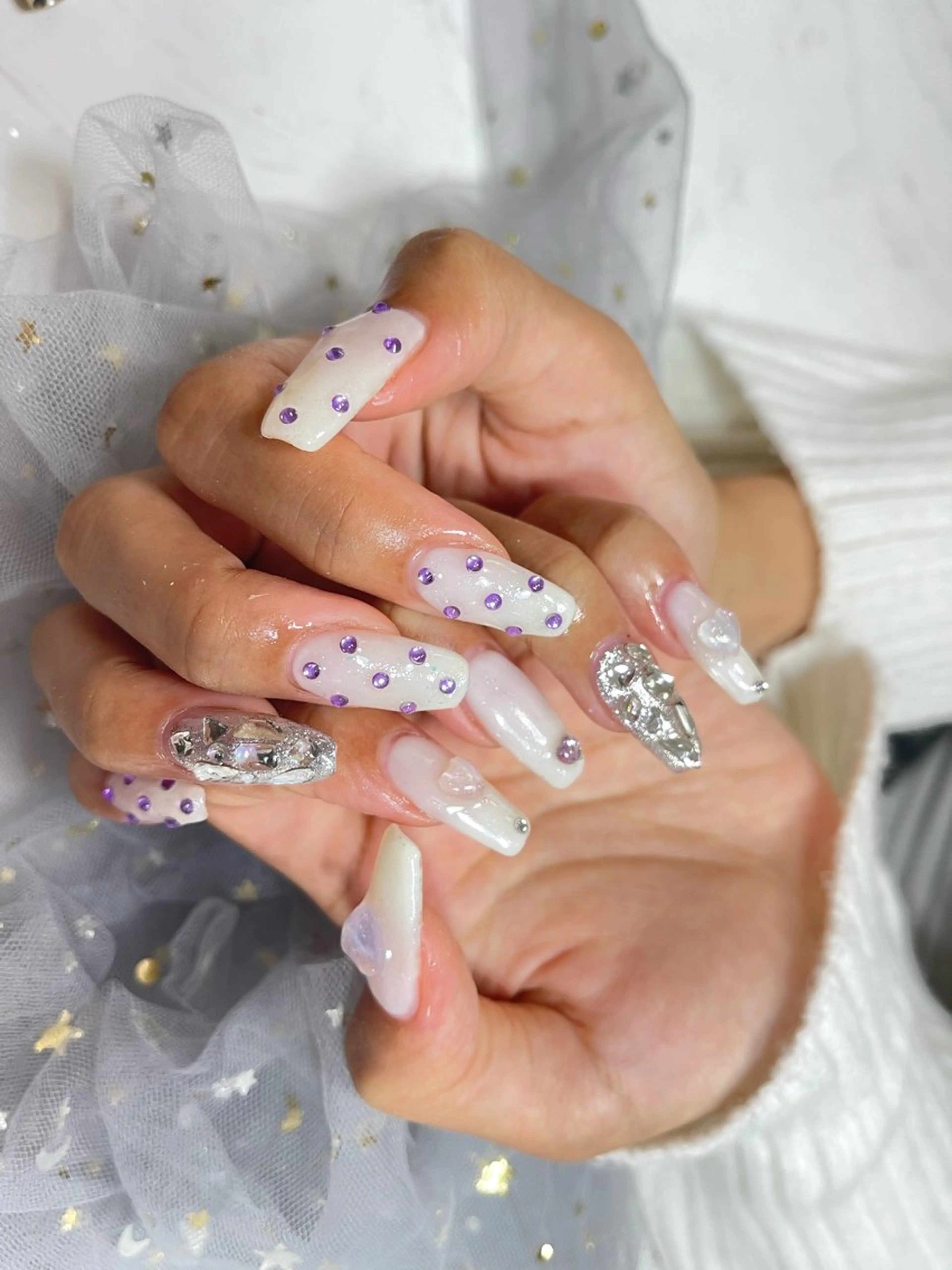 ネイル ハンドネイル 🎀ネイルサロン エクラYUI🎀のネイルデザイン