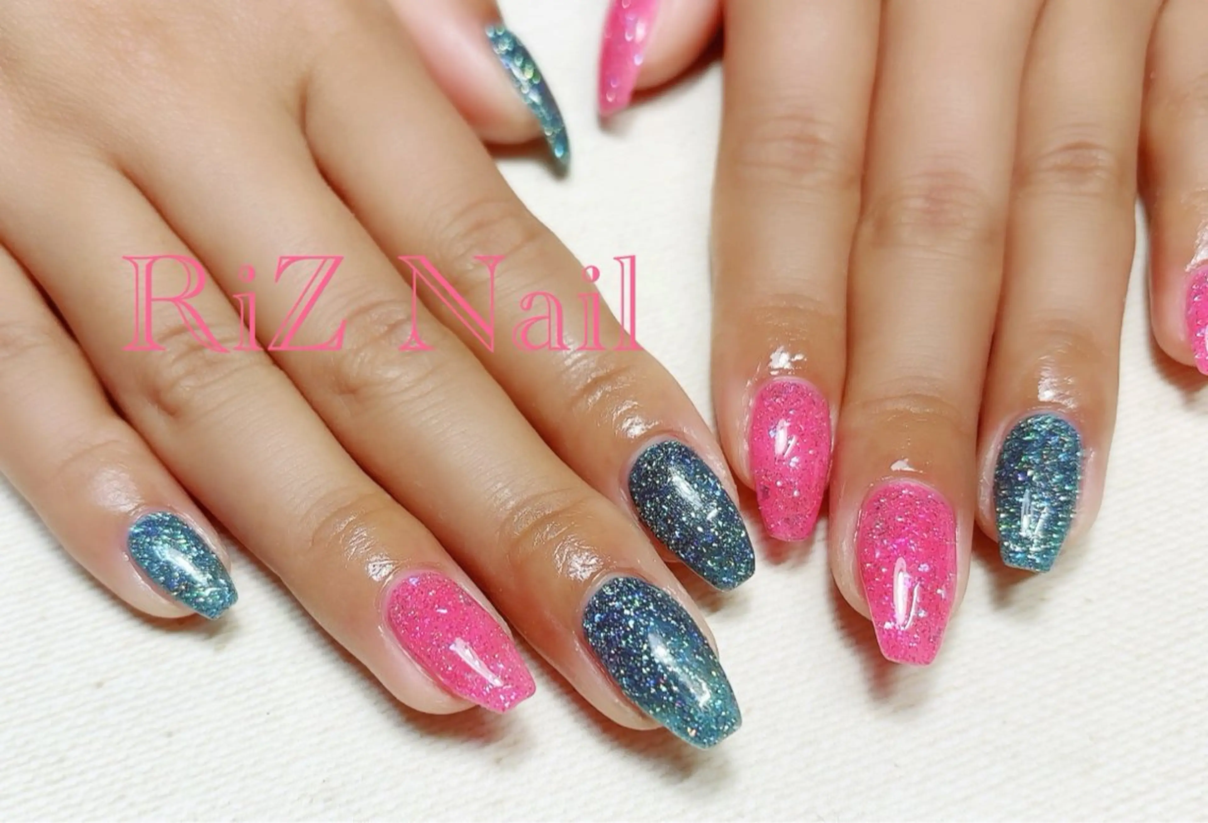 ネイル フラッシュネイル ハンドネイル RiZ nail salonのネイルデザイン