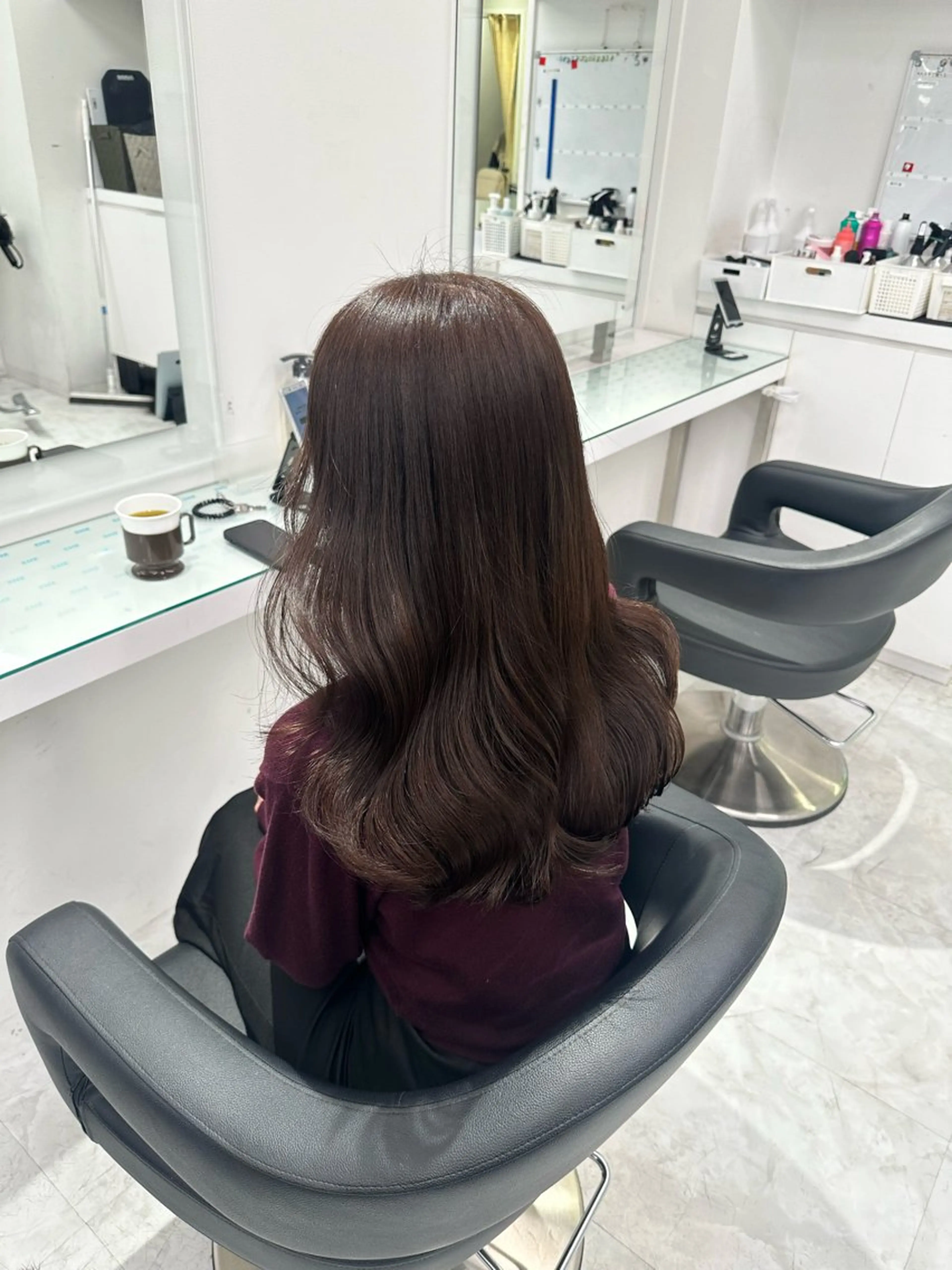 カラー マンツーマン/原宿/ 透明感カラー⭐️のヘアスタイル