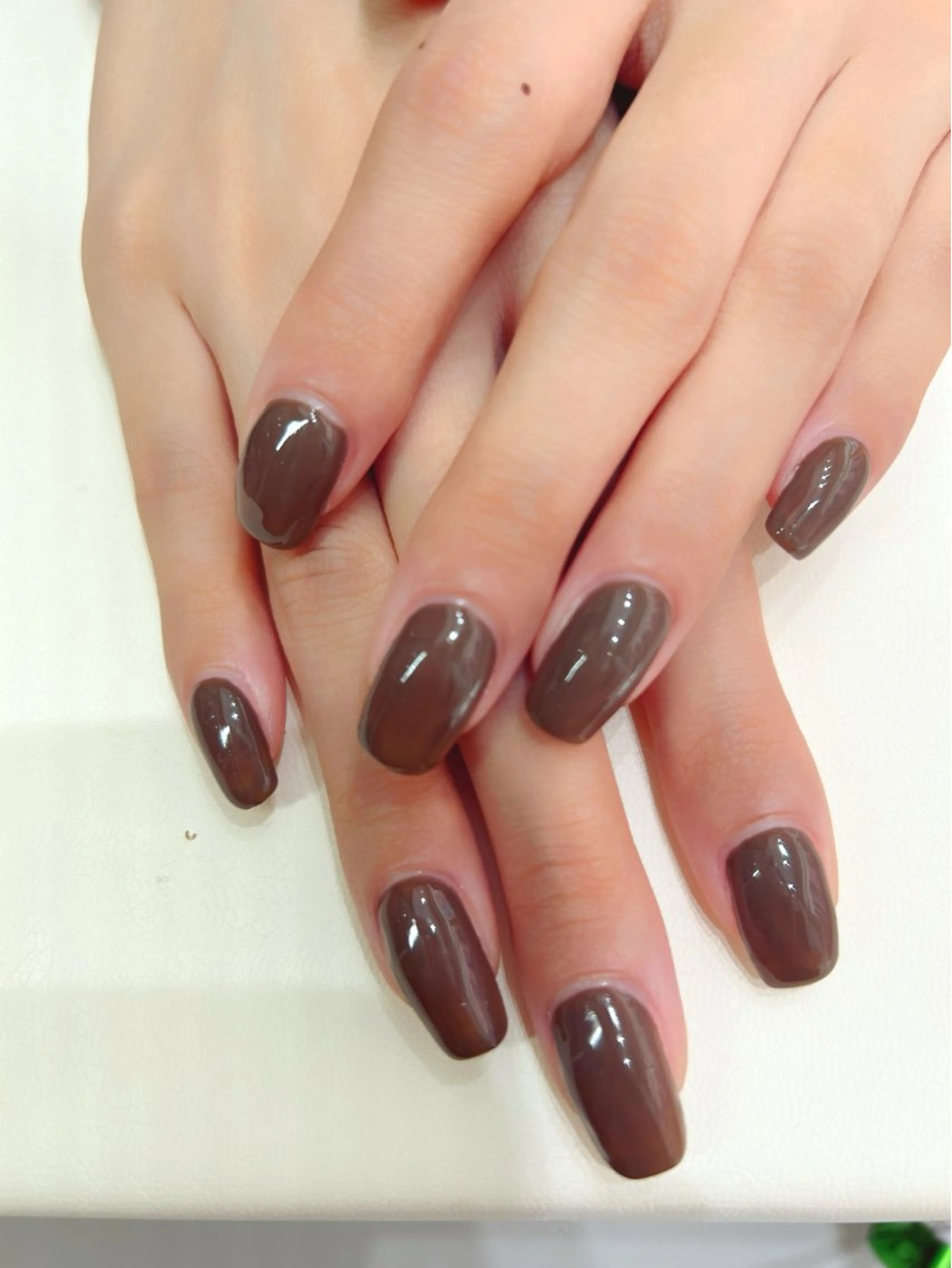 ネイル ボルドー ワンカラーネイル newi nail 京橋ayumiのネイルデザイン