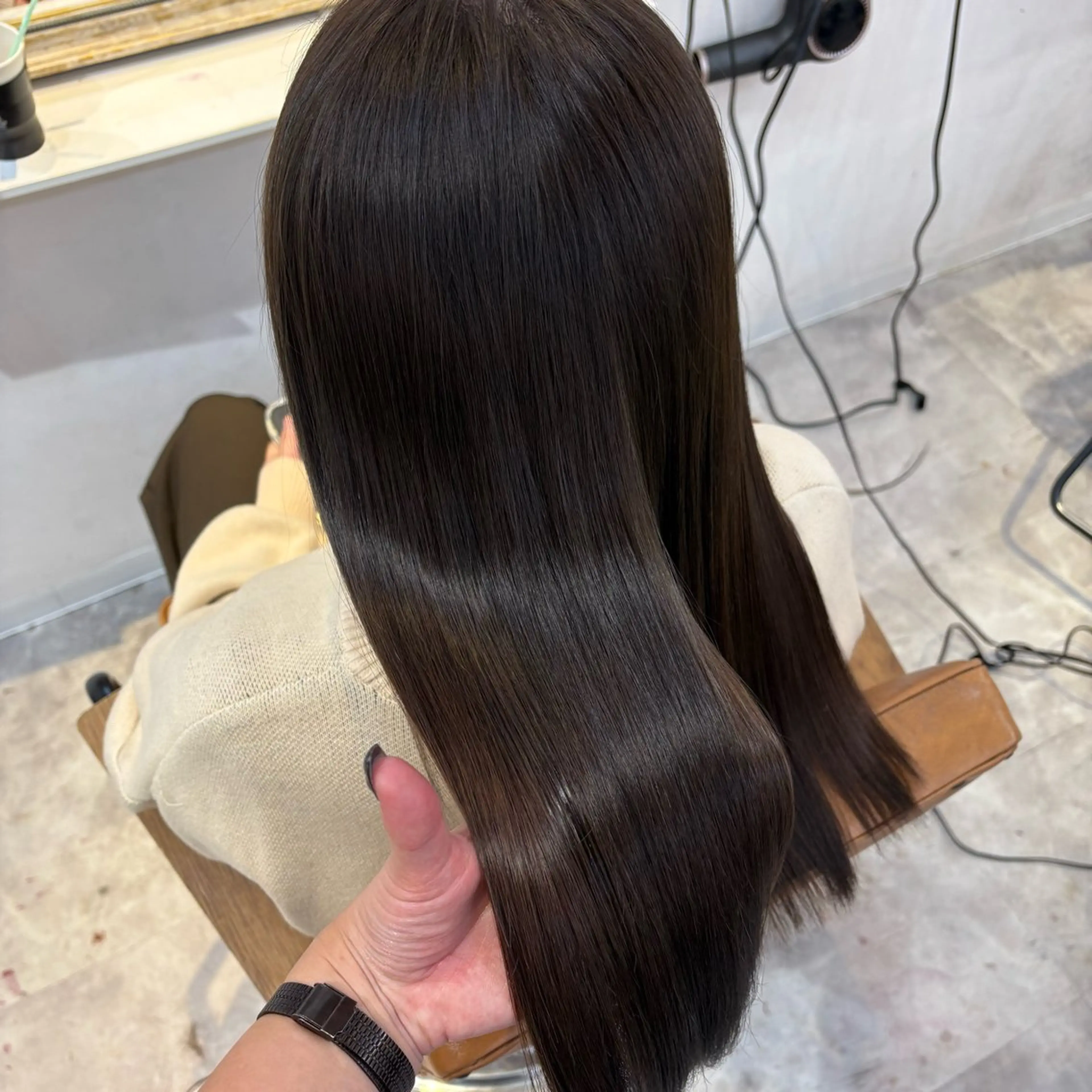 ロング カラー カット ヘアカラー トリートメント 梅田/髪質改善カラー ❄︎ mikiのヘアスタイル