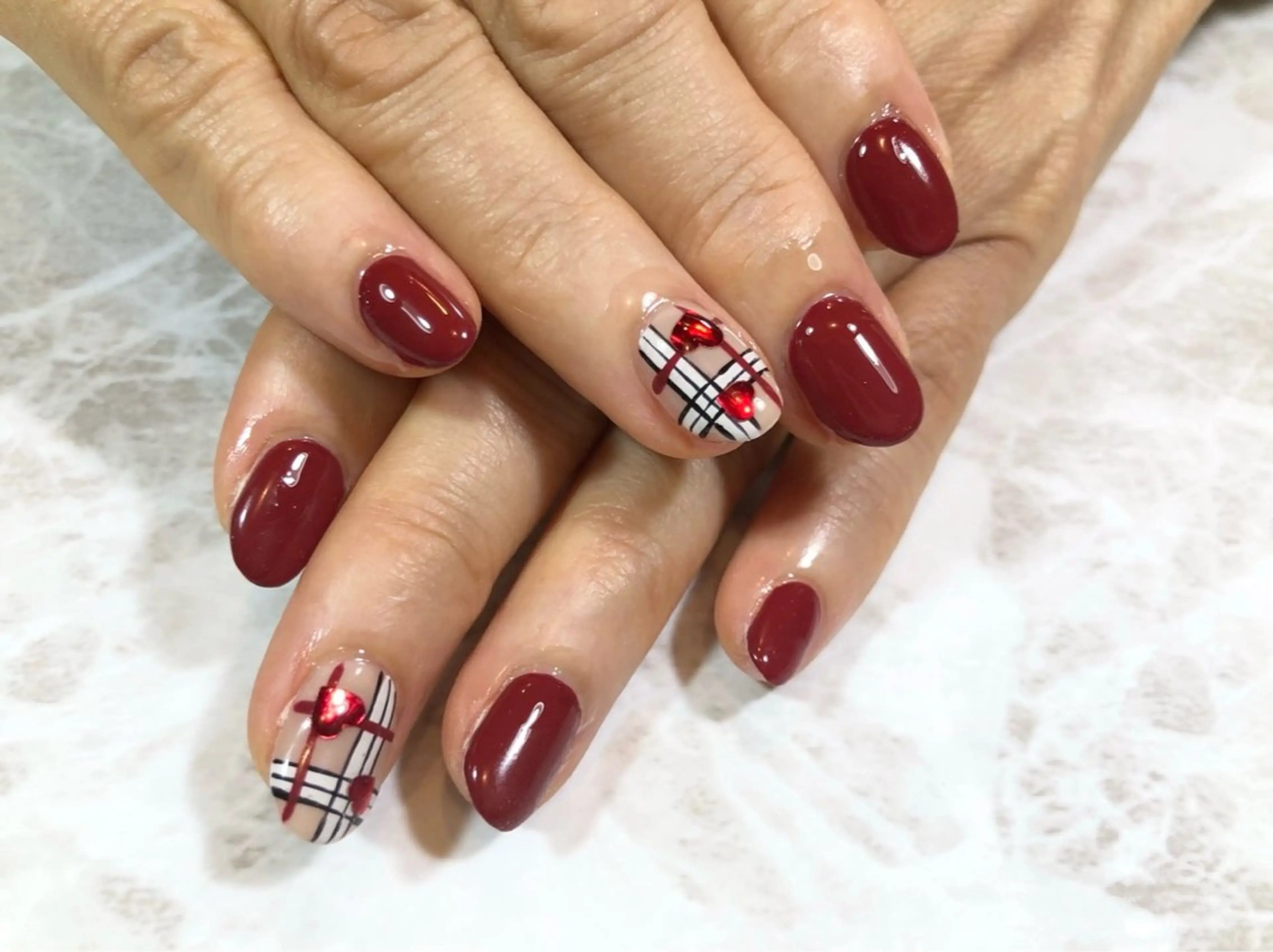 ネイル ボルドー Alococo nail所属・Alococo nailのネイルデザイン