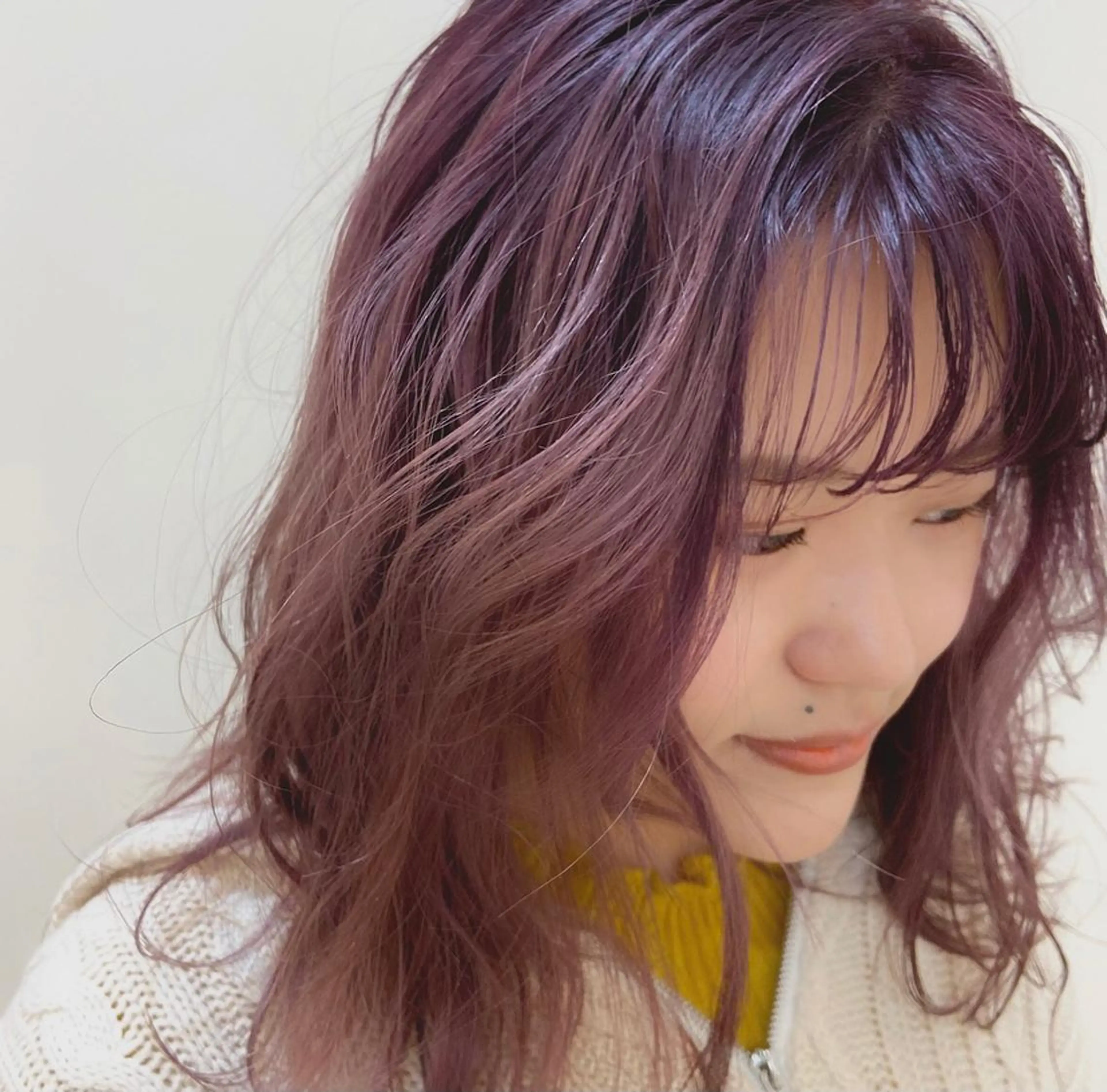 セミロング カラー ヘアアレンジ ヘアカラー トリートメント Mirai 🧸のヘアスタイル