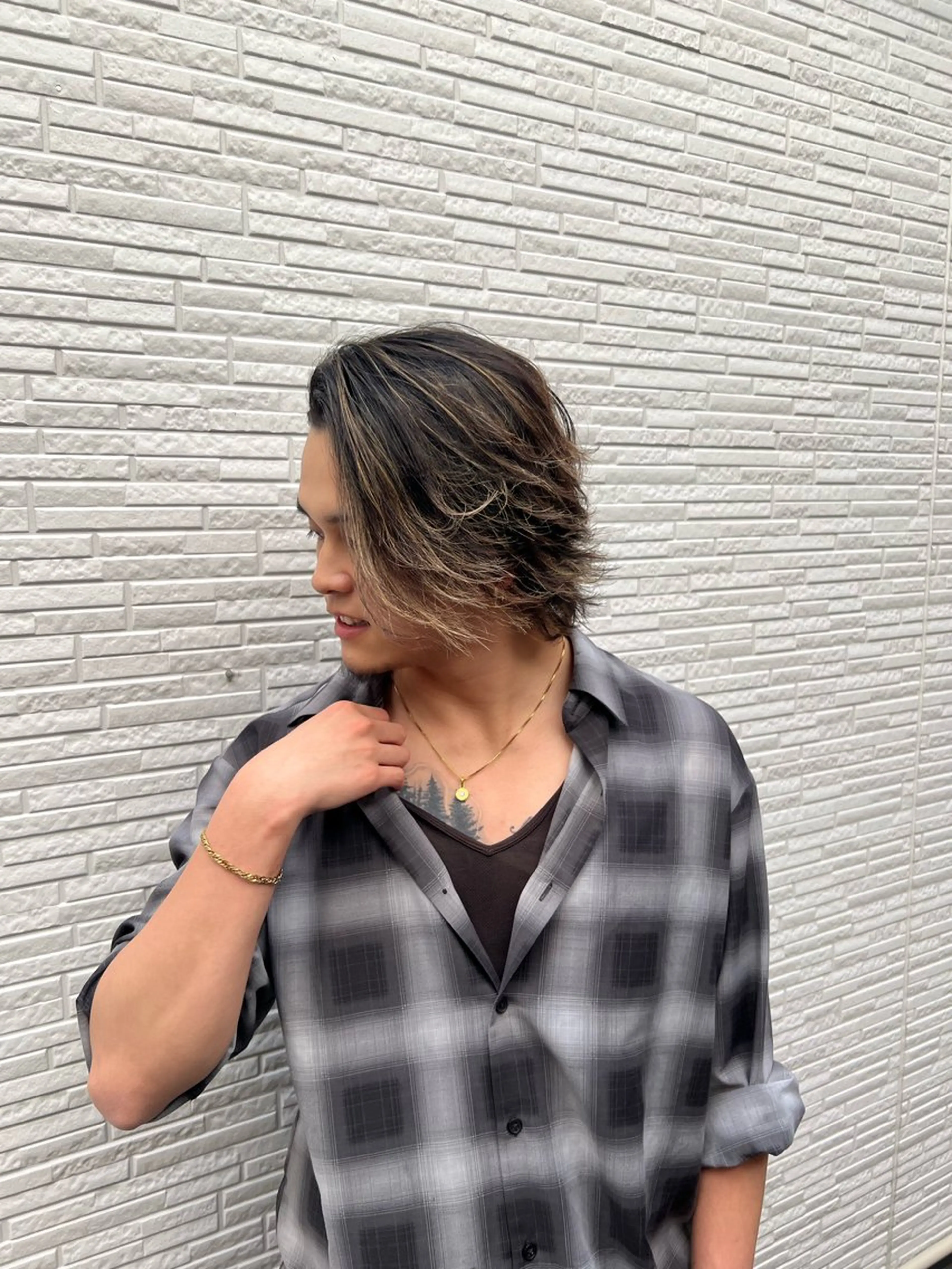 メンズ 💖難波レイヤー カット💖ツバサのヘアスタイル