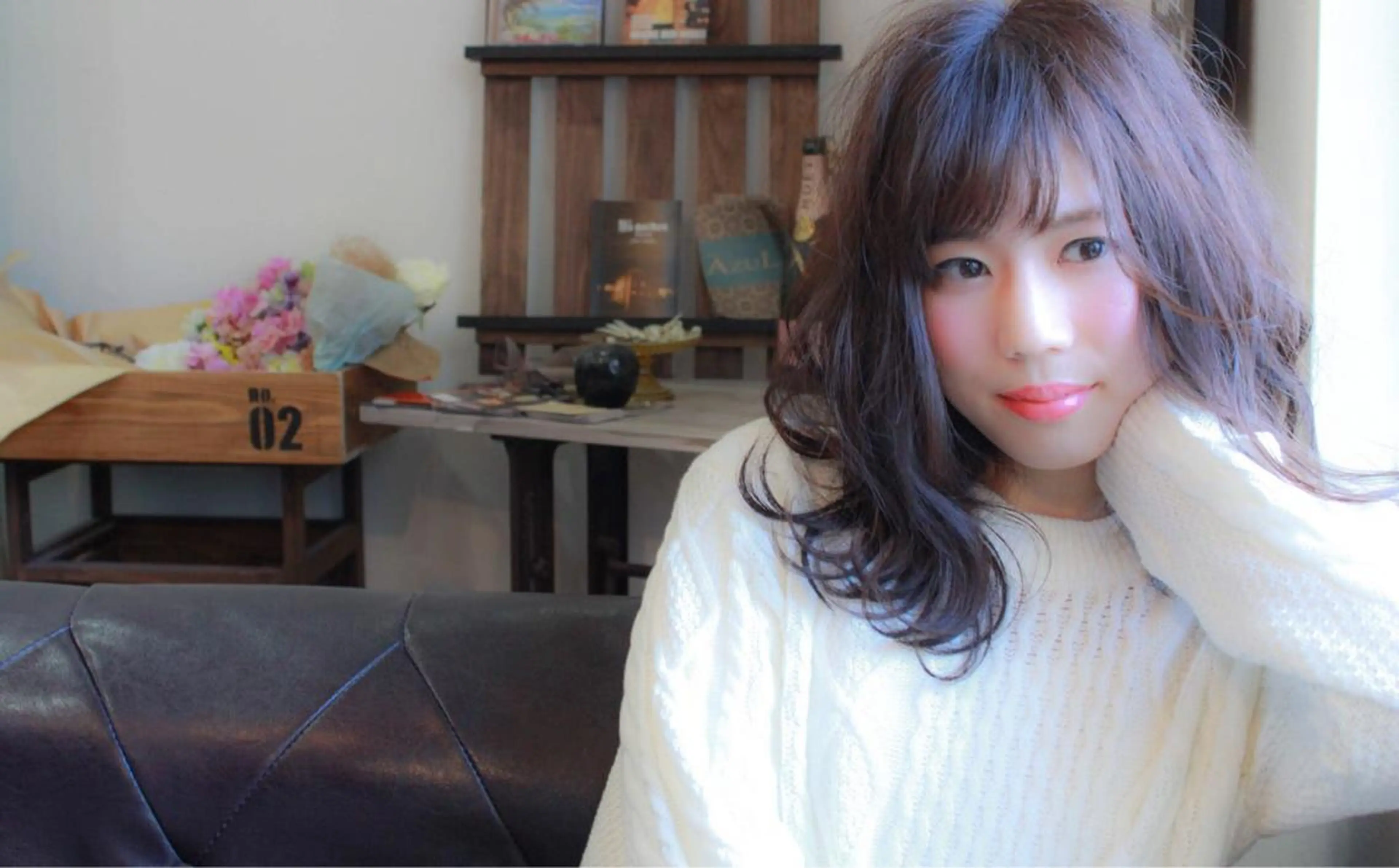 ミディアム セミロング カラー ヘアアレンジ Lien所属・西川 ヒロキのヘアスタイル