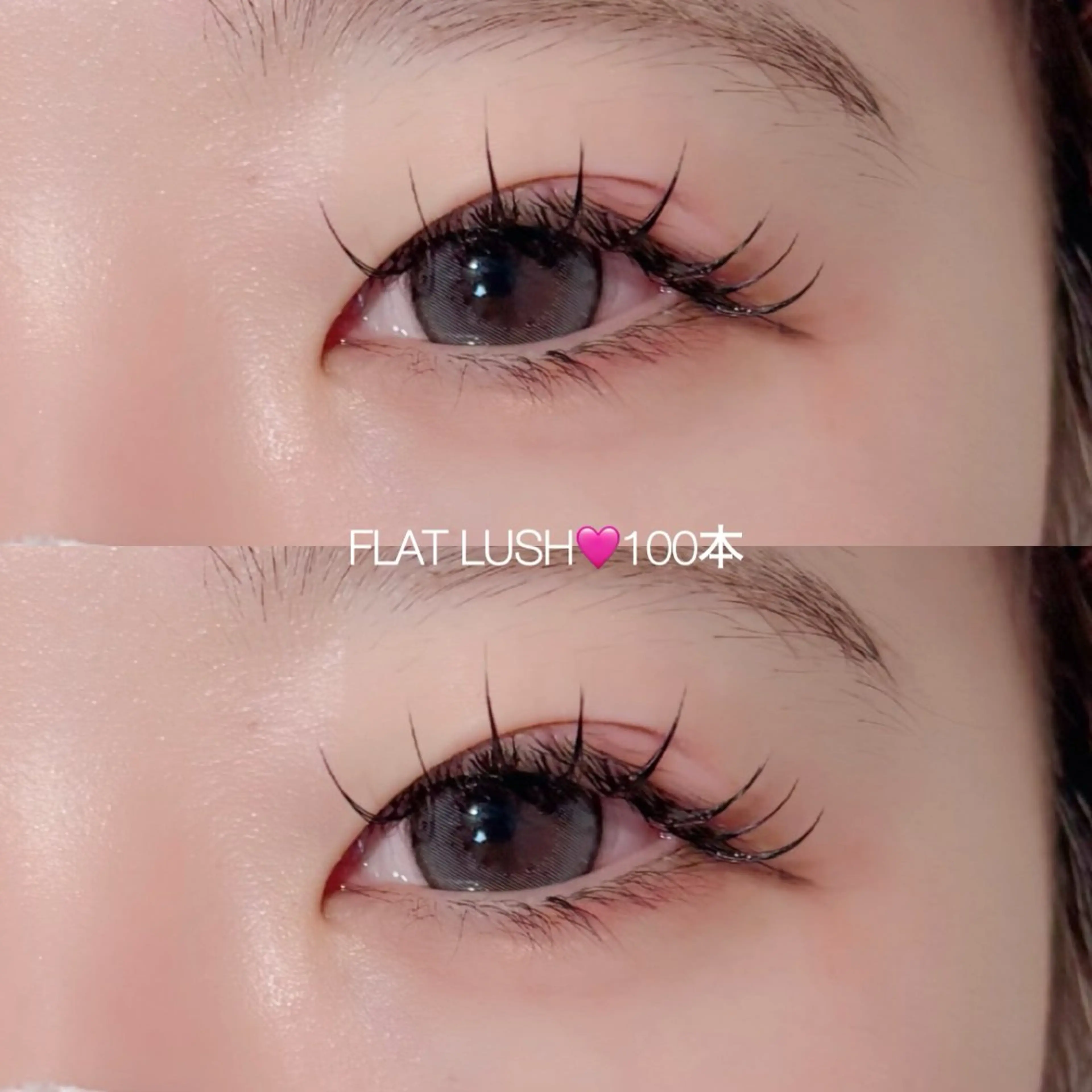 マツエク・マツパ キュート フラットラッシュ CreBiA🎀 ayaのマツエク・マツパデザイン