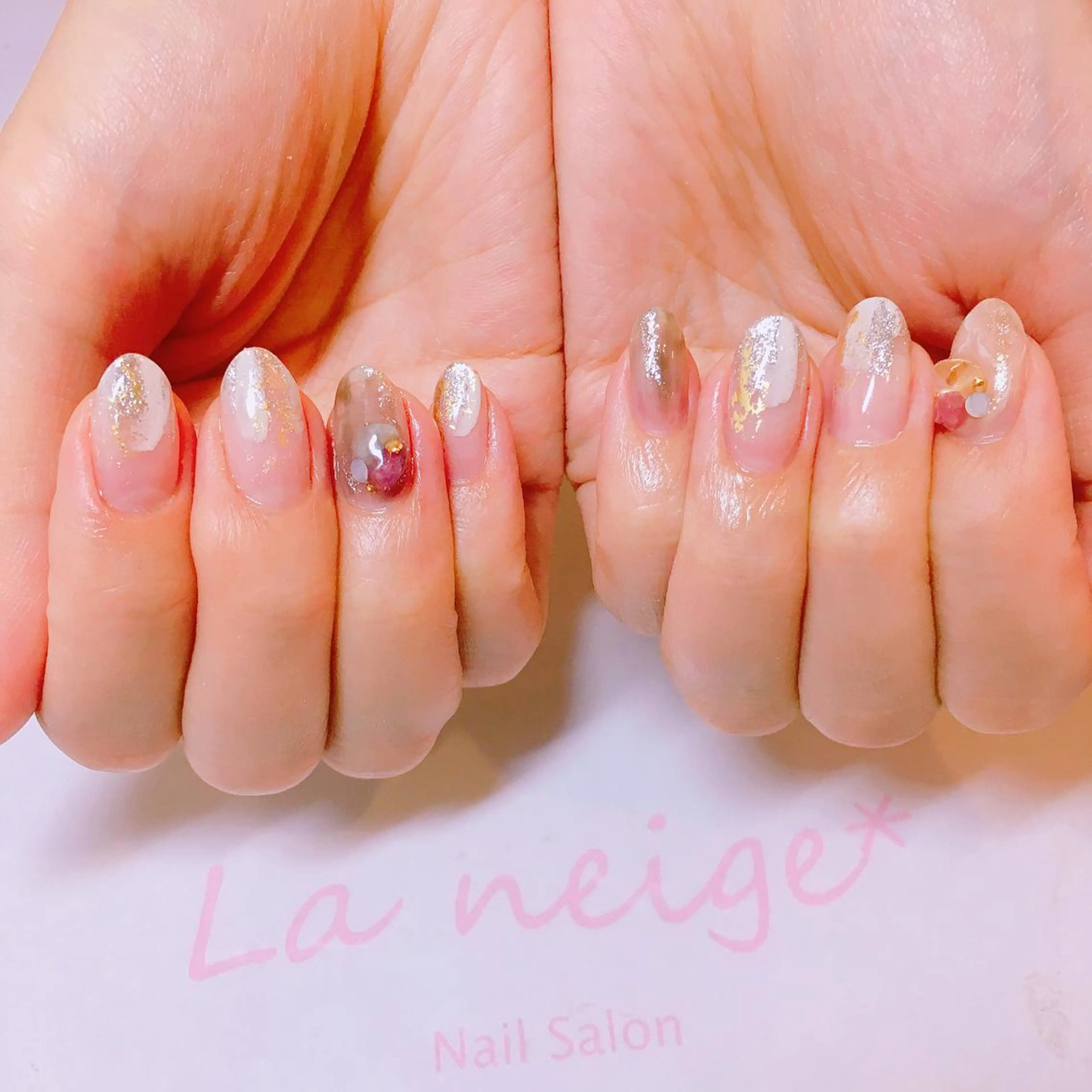 ネイル La neige* yuki 🥯🍑のネイルデザイン