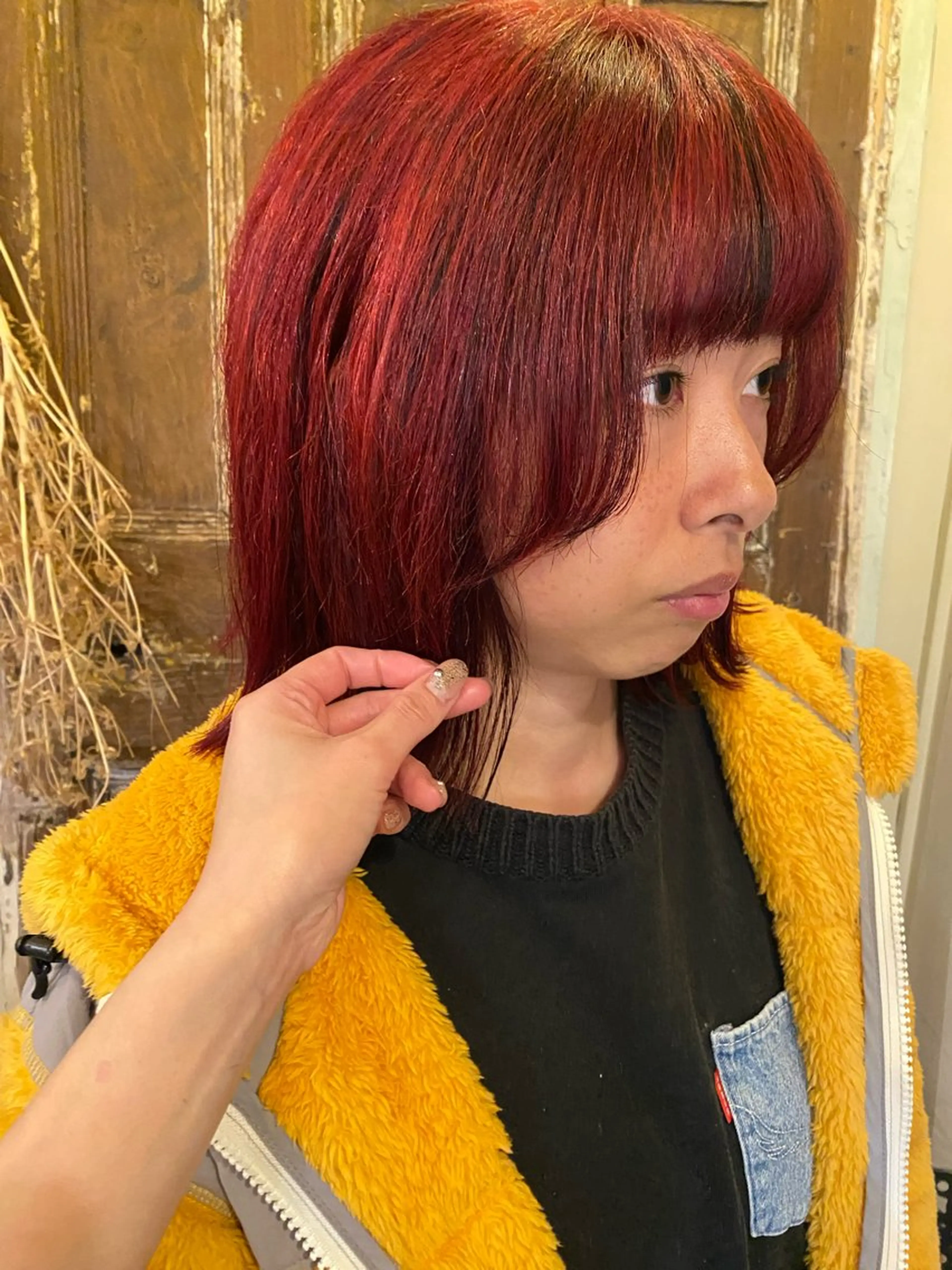 ミディアム ヘアカラー sea's所属・平果帆/レイヤー /矢場町/ブリーチのヘアスタイル