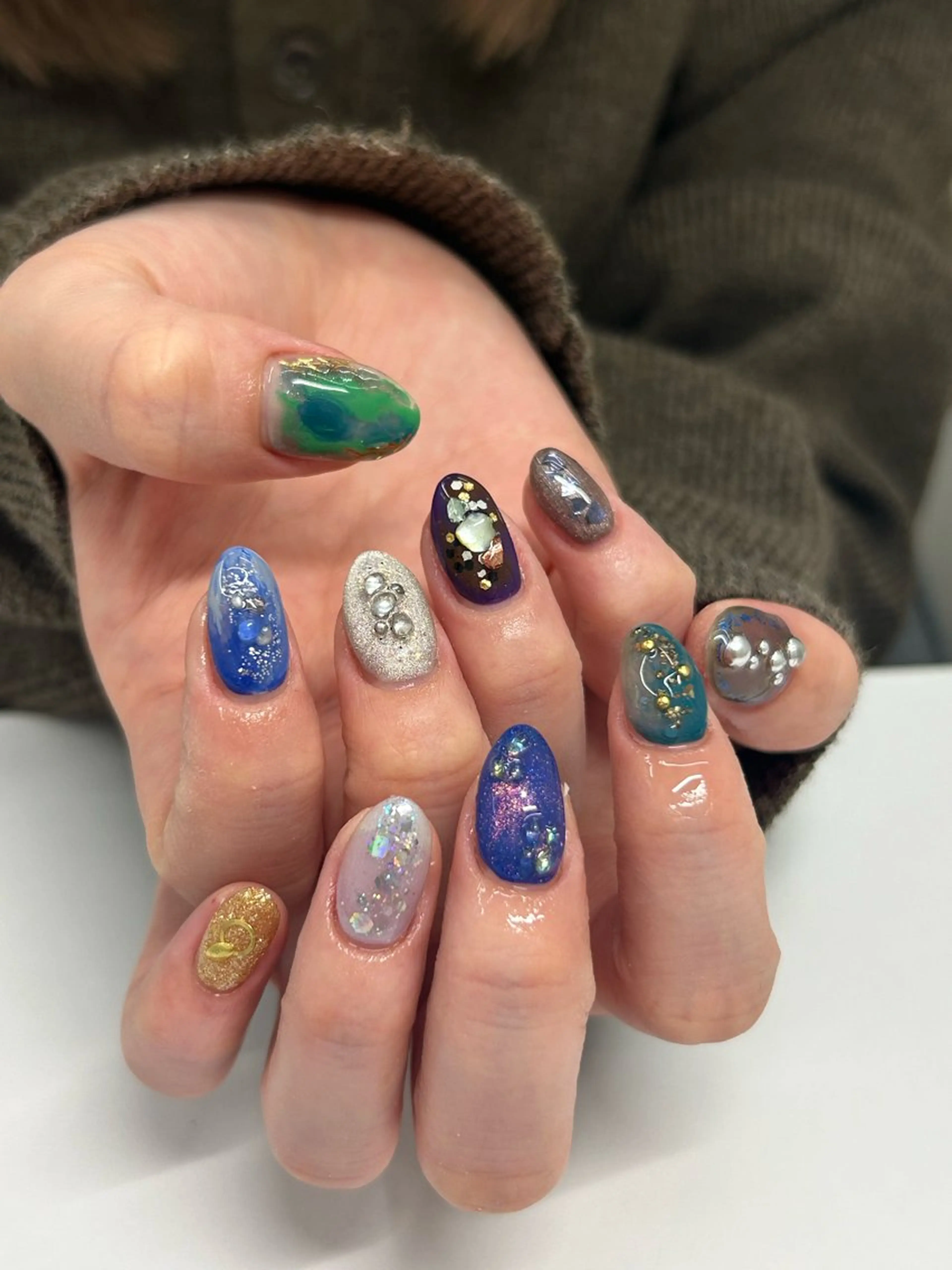 ネイル ハンドネイル プライベートネイルサロンone nail所属・one nail 【カラフル/個性派】のネイルデザイン