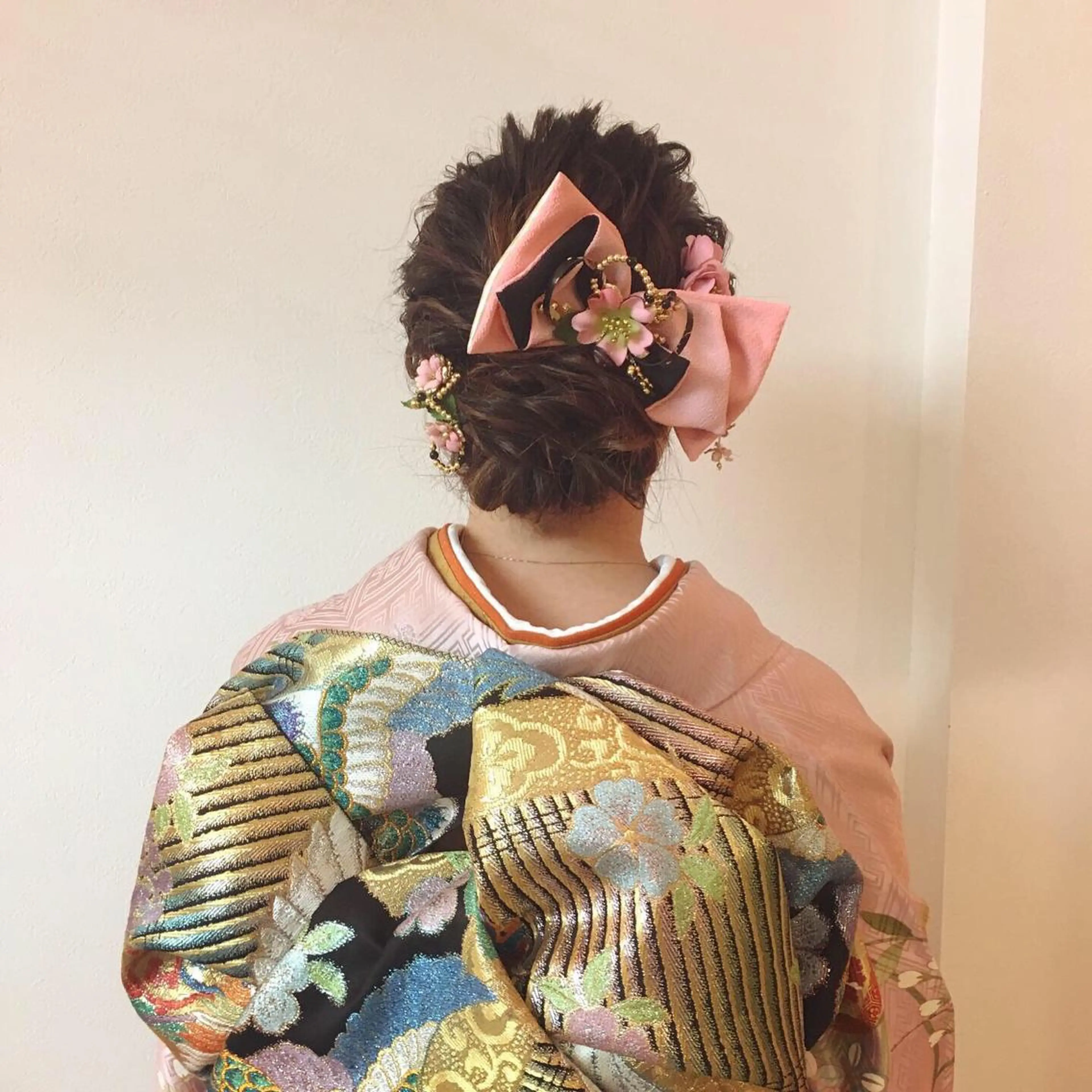 セミロング ヘアアレンジ カット ヘアカラー 安永 涼のヘアスタイル