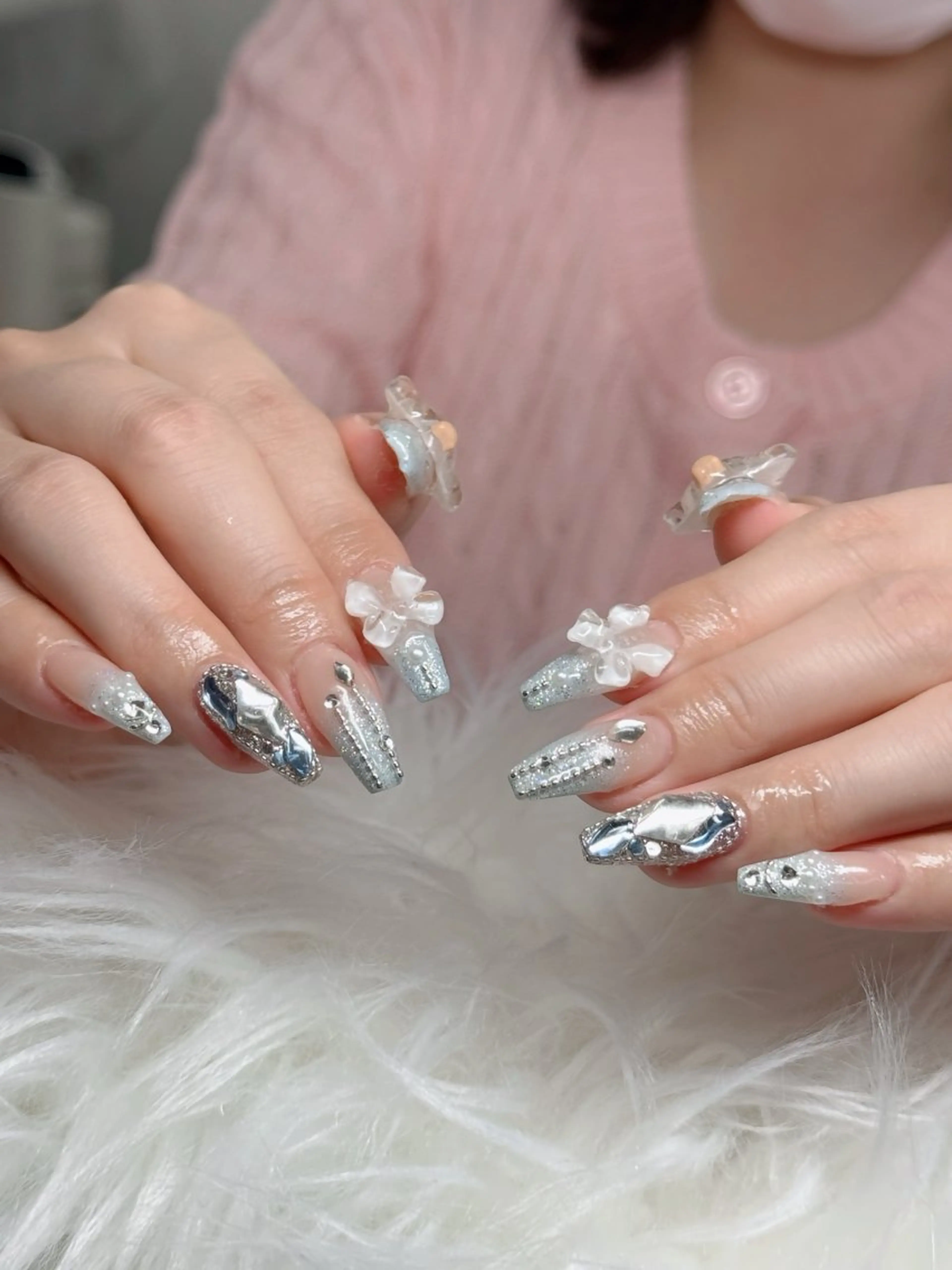 ネイル アートネイル フレンチネイル ジェルネイル 韓国ネイル マグネットネイル ハンドネイル Lenie Nail okubo所属・Lenie Nail Okuboのネイルデザイン