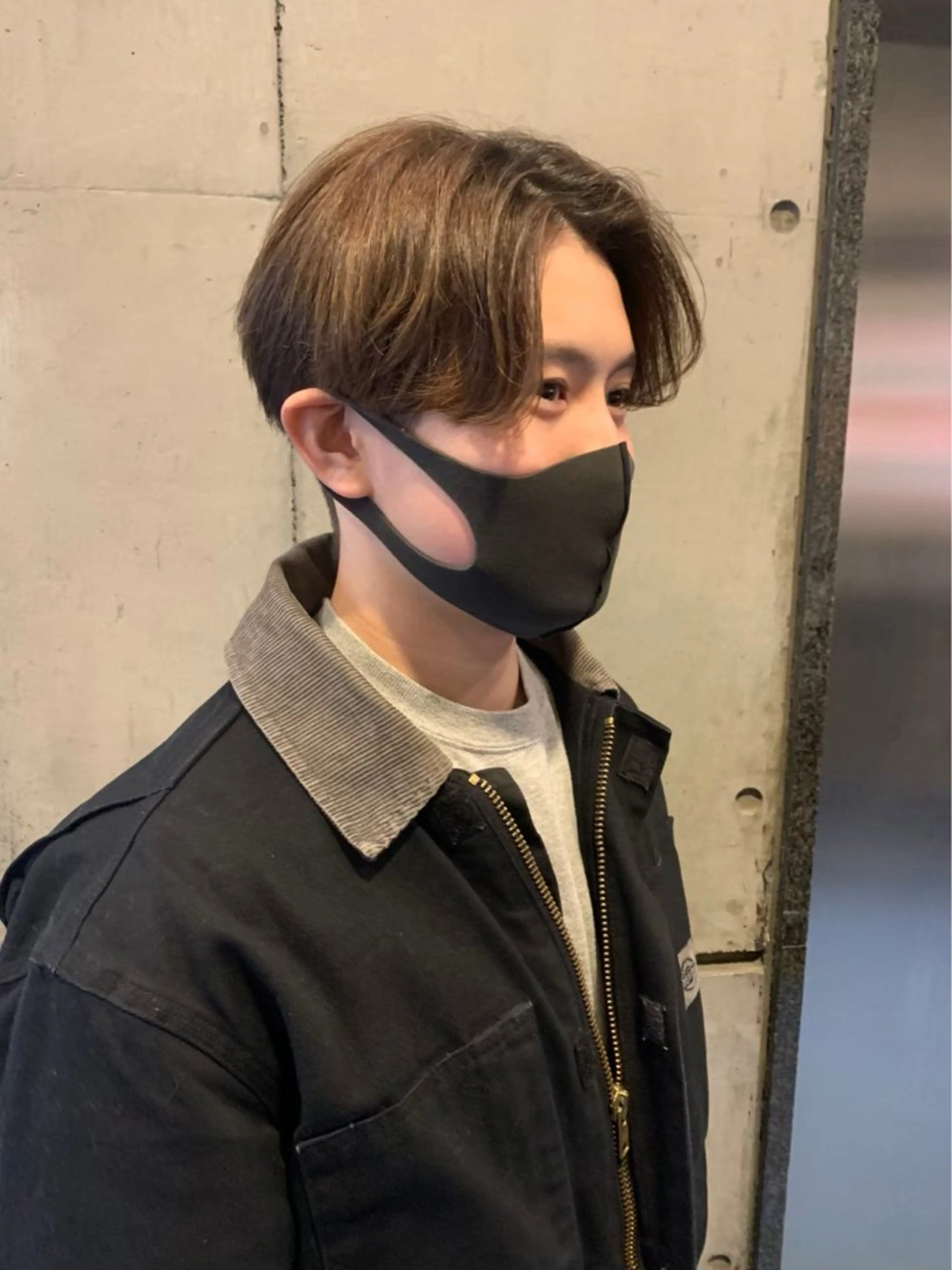 メンズ センターパート メンズ韓国風 韓国マッシュ マッシュ シースルーマッシュ designcolo r/似合わせNOKAのヘアスタイル