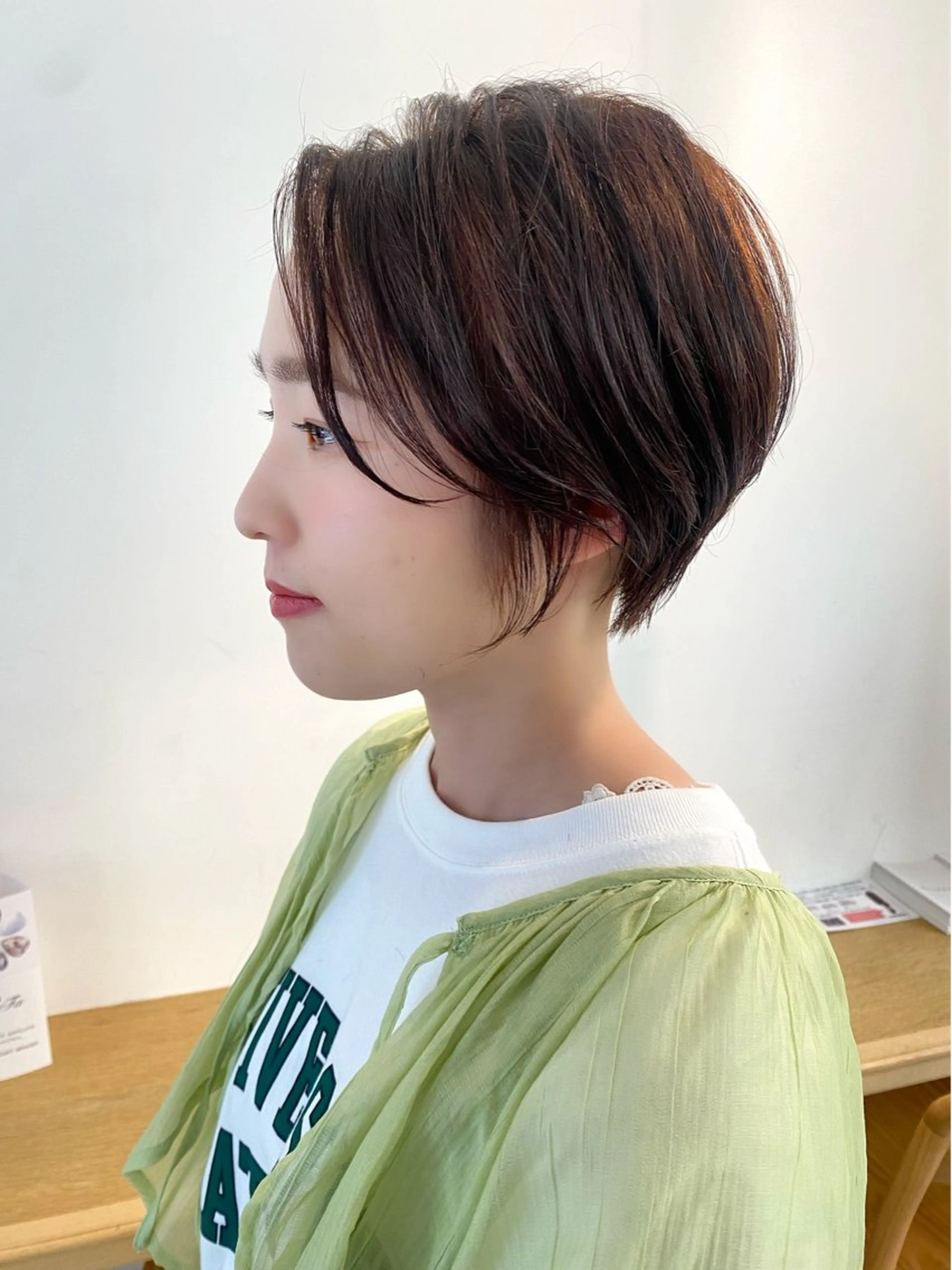 ショート カラー カット ヘアカラー トリートメント 安永 涼のヘアスタイル