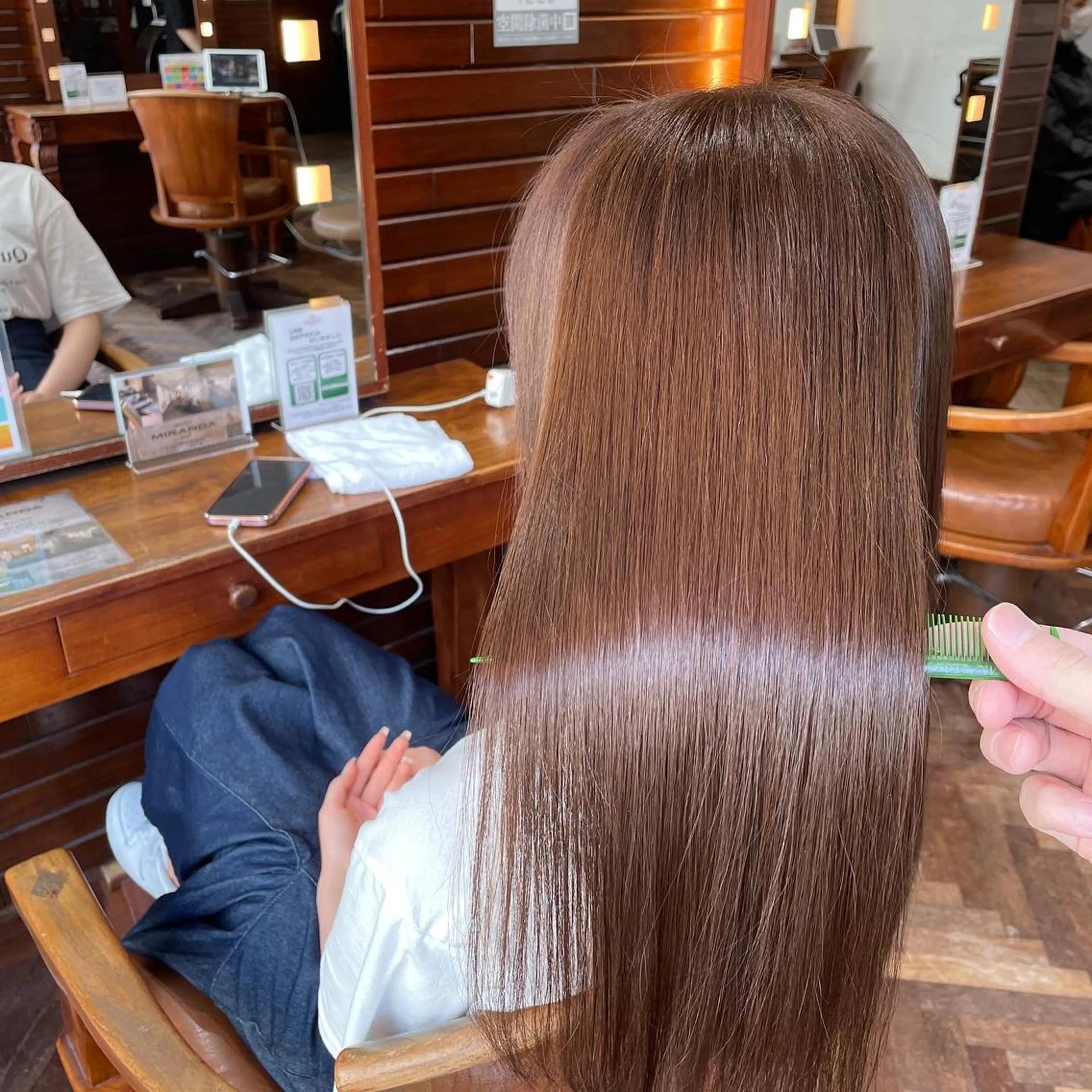 セミロング セミロングパーマ stylist YUTOのヘアスタイル
