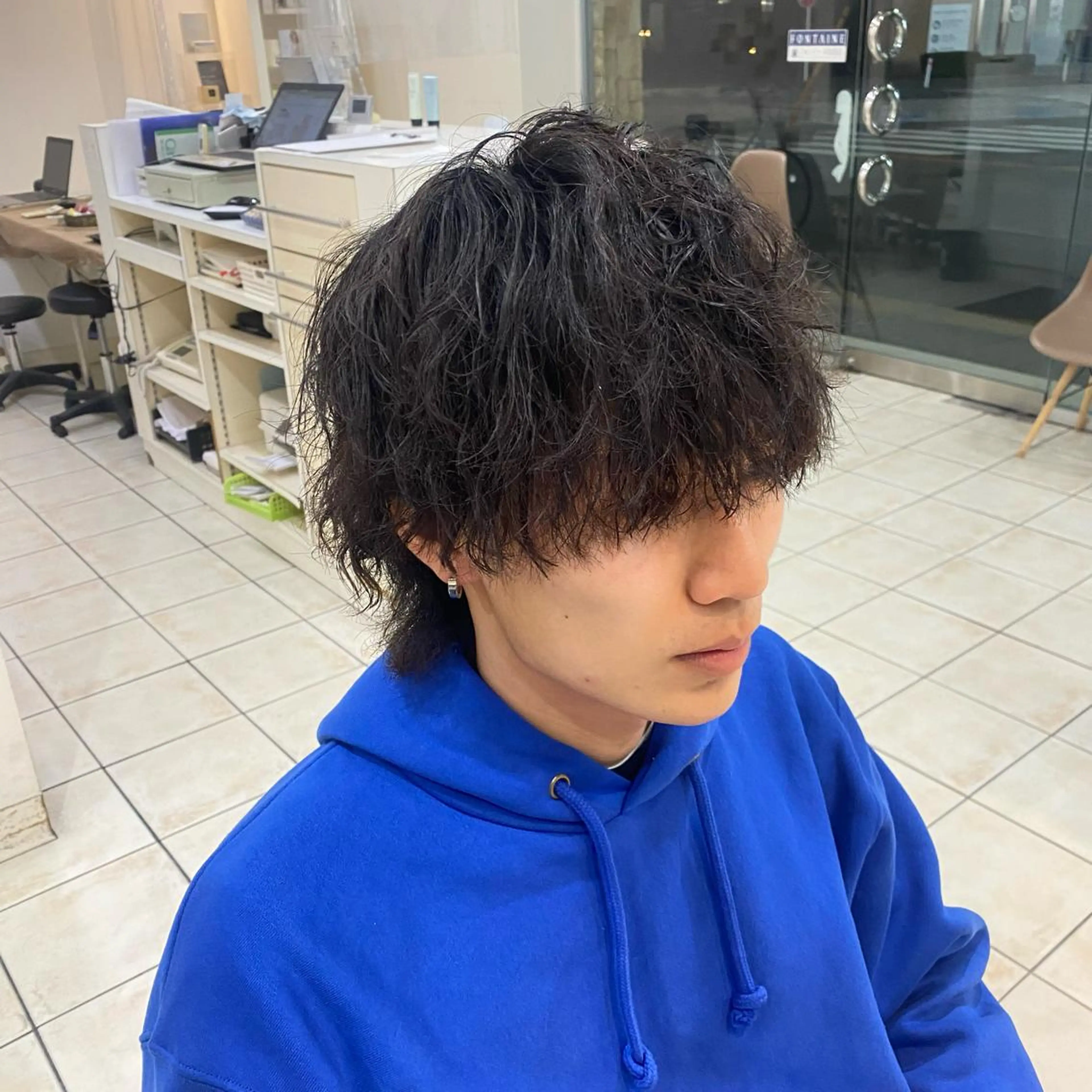 ショート パーマ メンズ メンズパーマ ツイストスパイラルパーマ スパイラルパーマ メンズパーマ/ メッシュ😎タクミのヘアスタイル