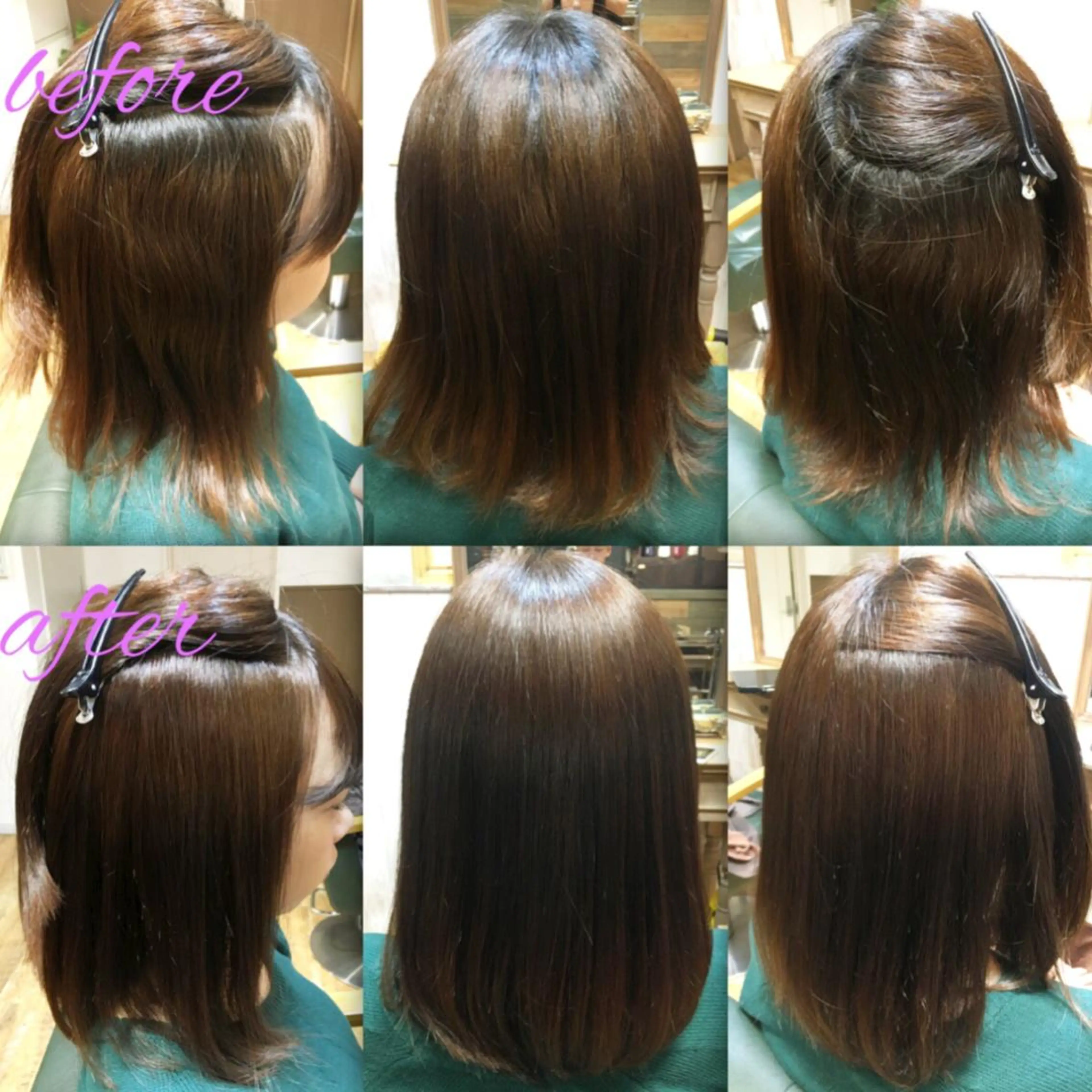 セミロング カラー パーマ イルミナカラー ストレートパーマ カット ヘアカラー 縮毛矯正 縮毛矯正とパーマは お任せ/デサキ🍥のヘアスタイル