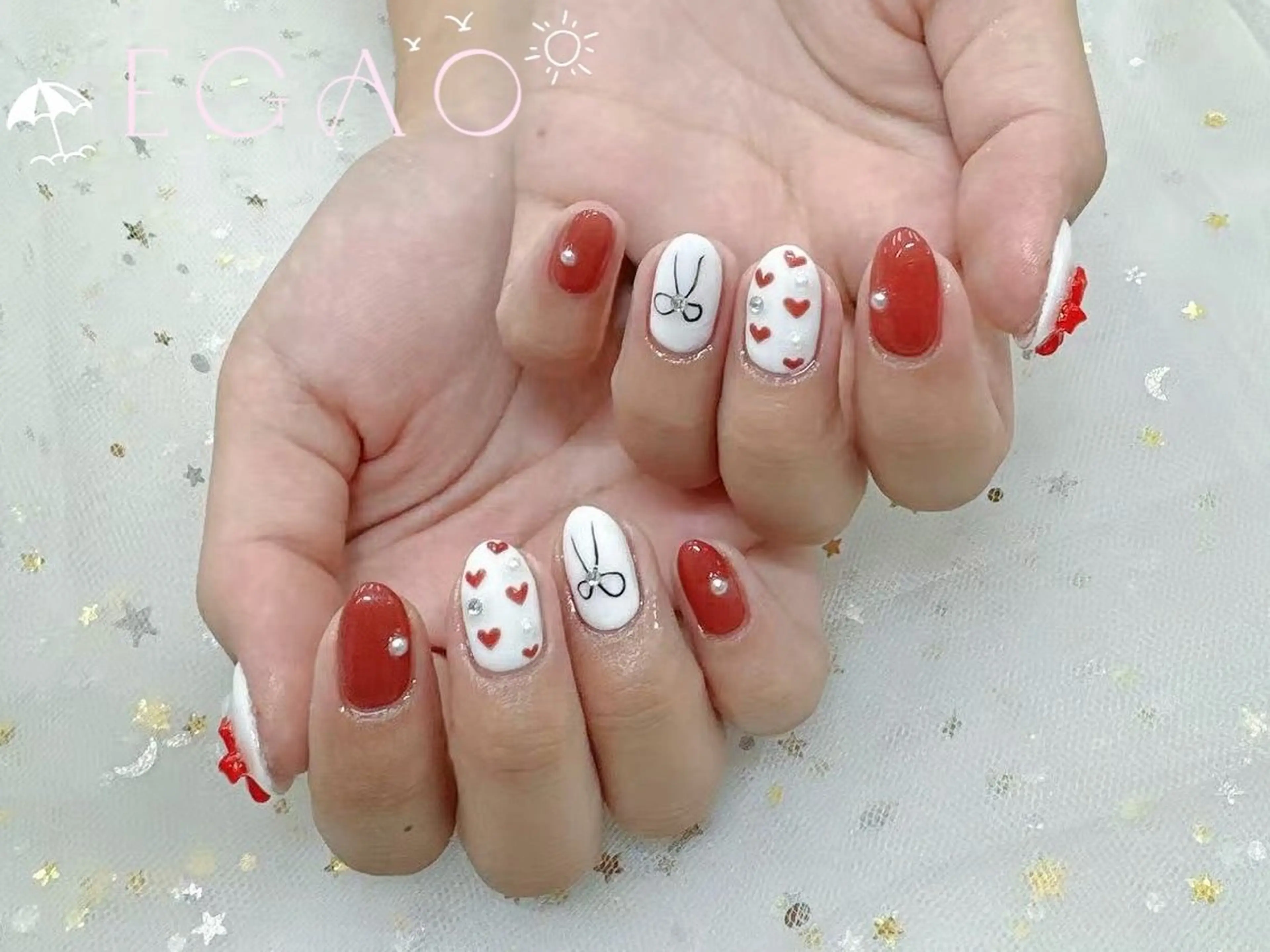 ネイル アートネイル フットネイル フレンチネイル ジェルネイル グラデーション ハンドネイル Egao Nail Salonのネイルデザイン