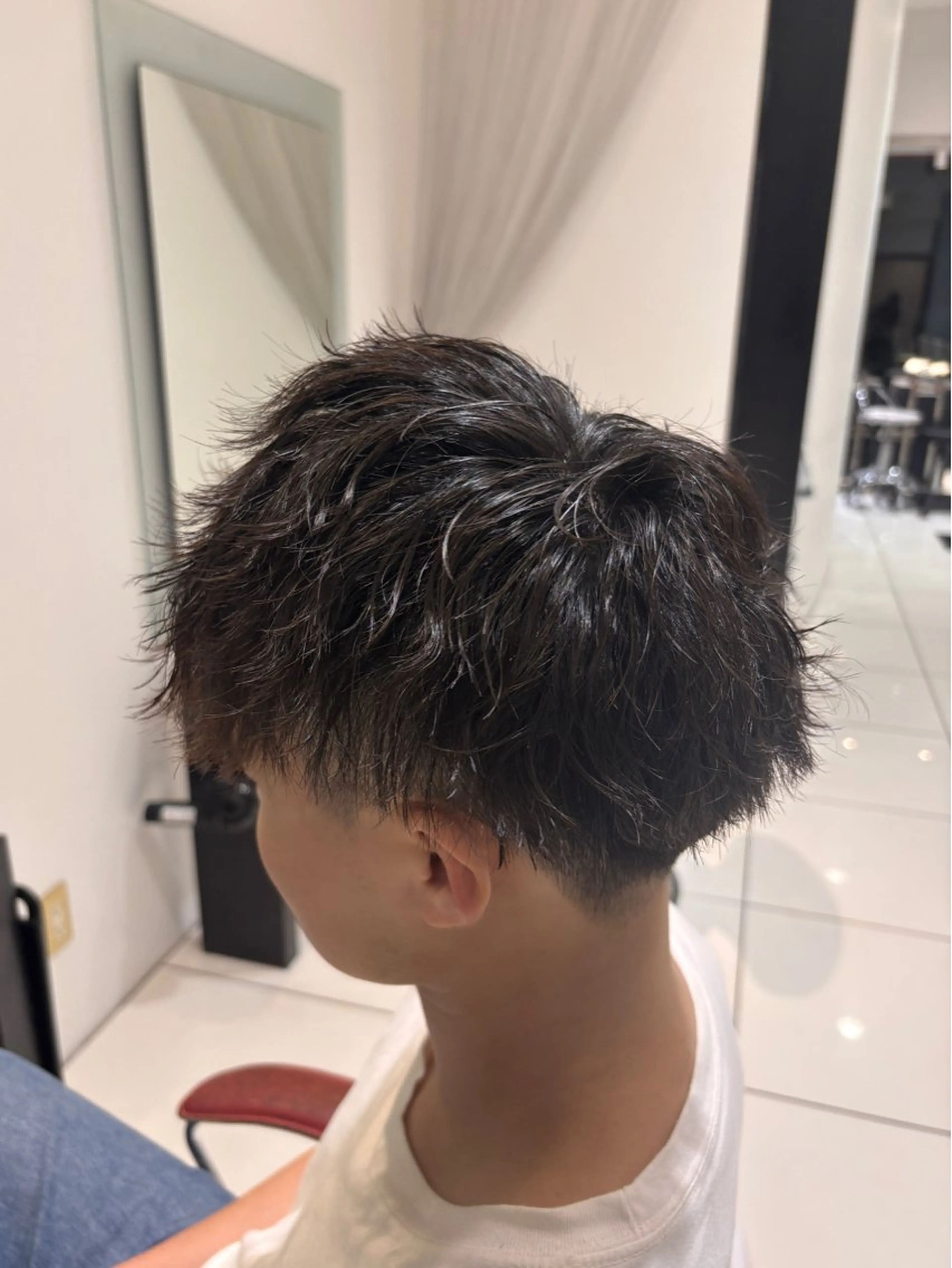パーマ メンズ カット パーマ 🫧透明感カラー🫧 mana🫧のヘアスタイル