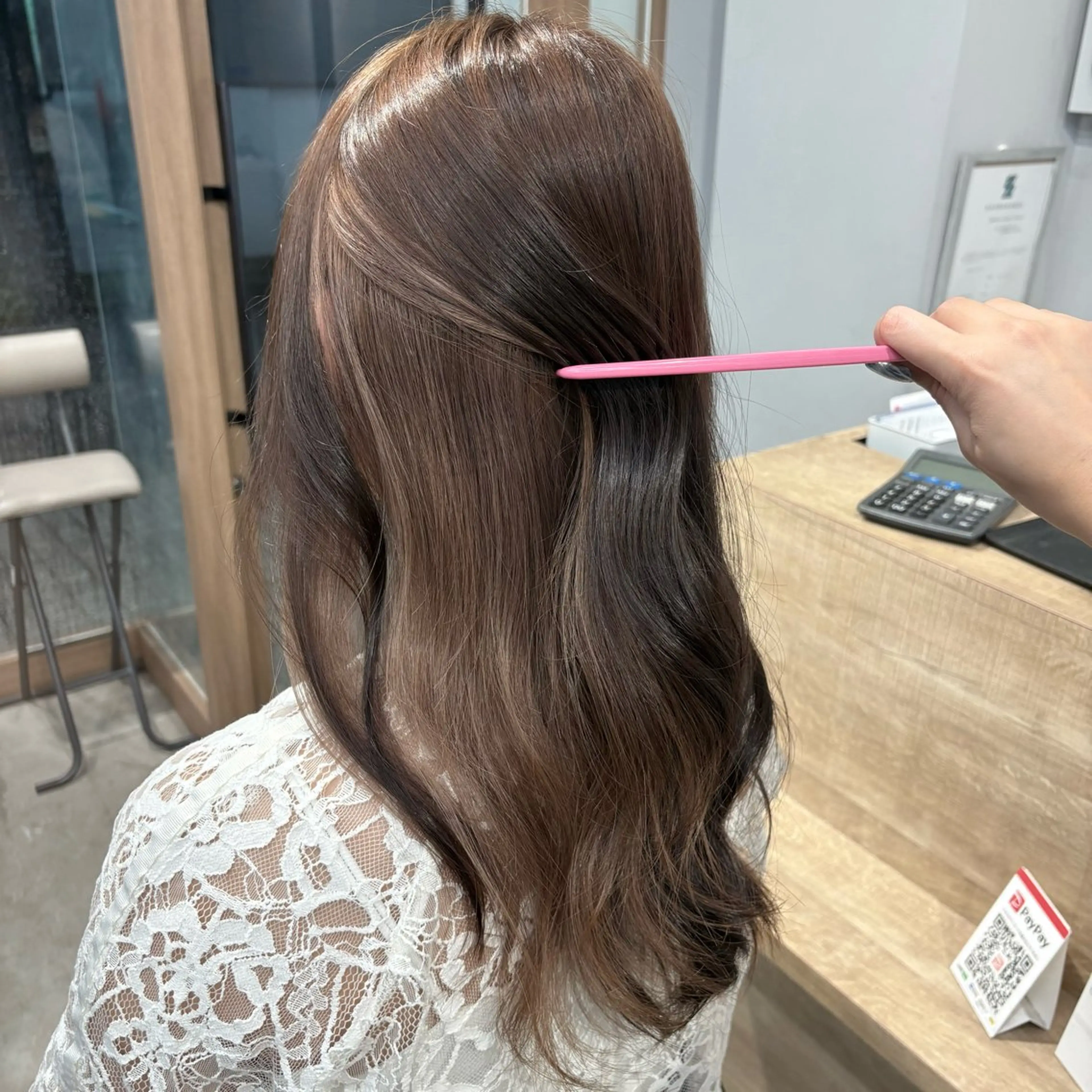 セミロング ヘアカラー Libero 柏 RIO🖤⋆͛*͛のヘアスタイル