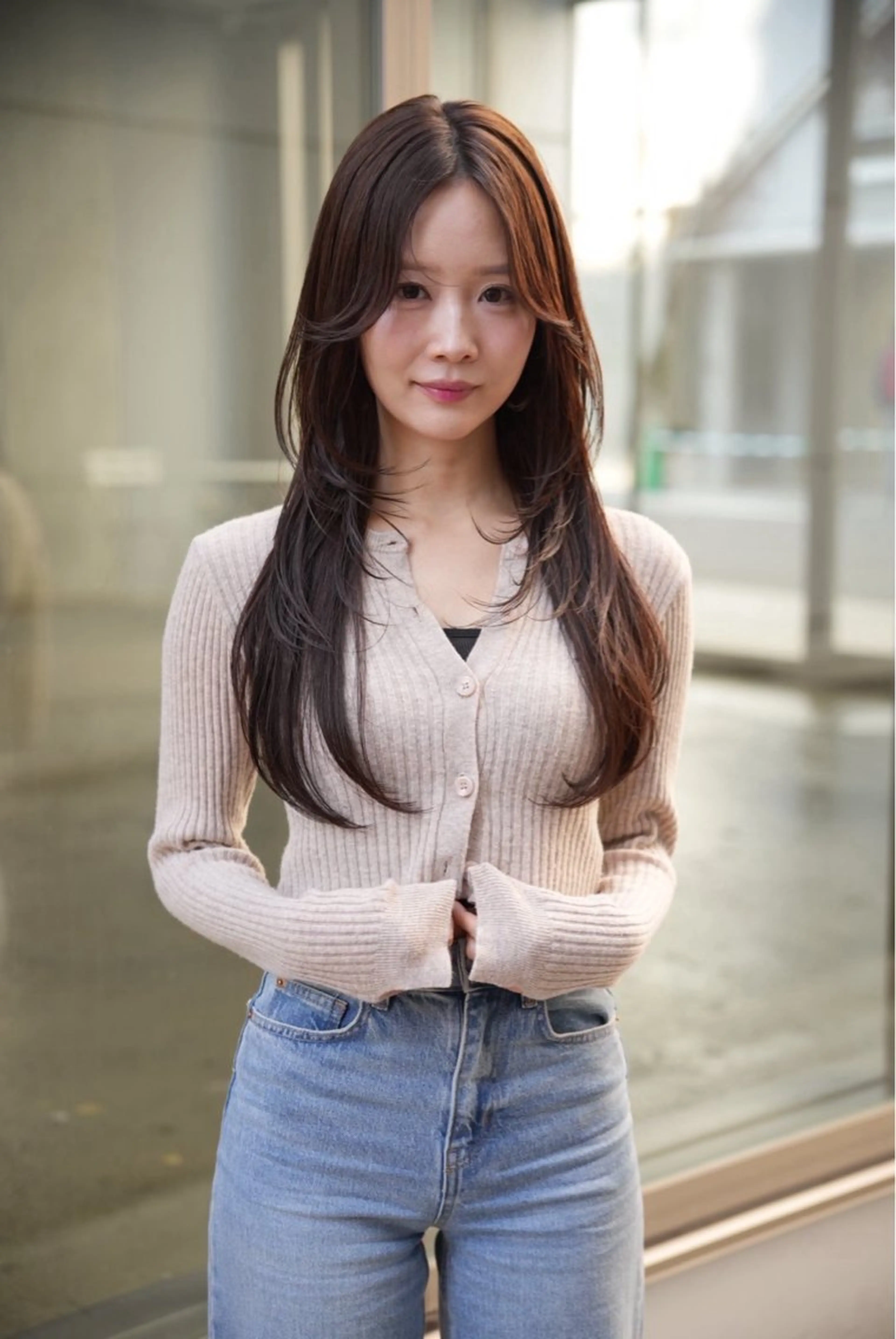 セミロング ヘアカラー ヘッドスパ soigne 表参道【ソワネ】所属・艶髪🩰透明感カラー 🫧あやみのヘアスタイル