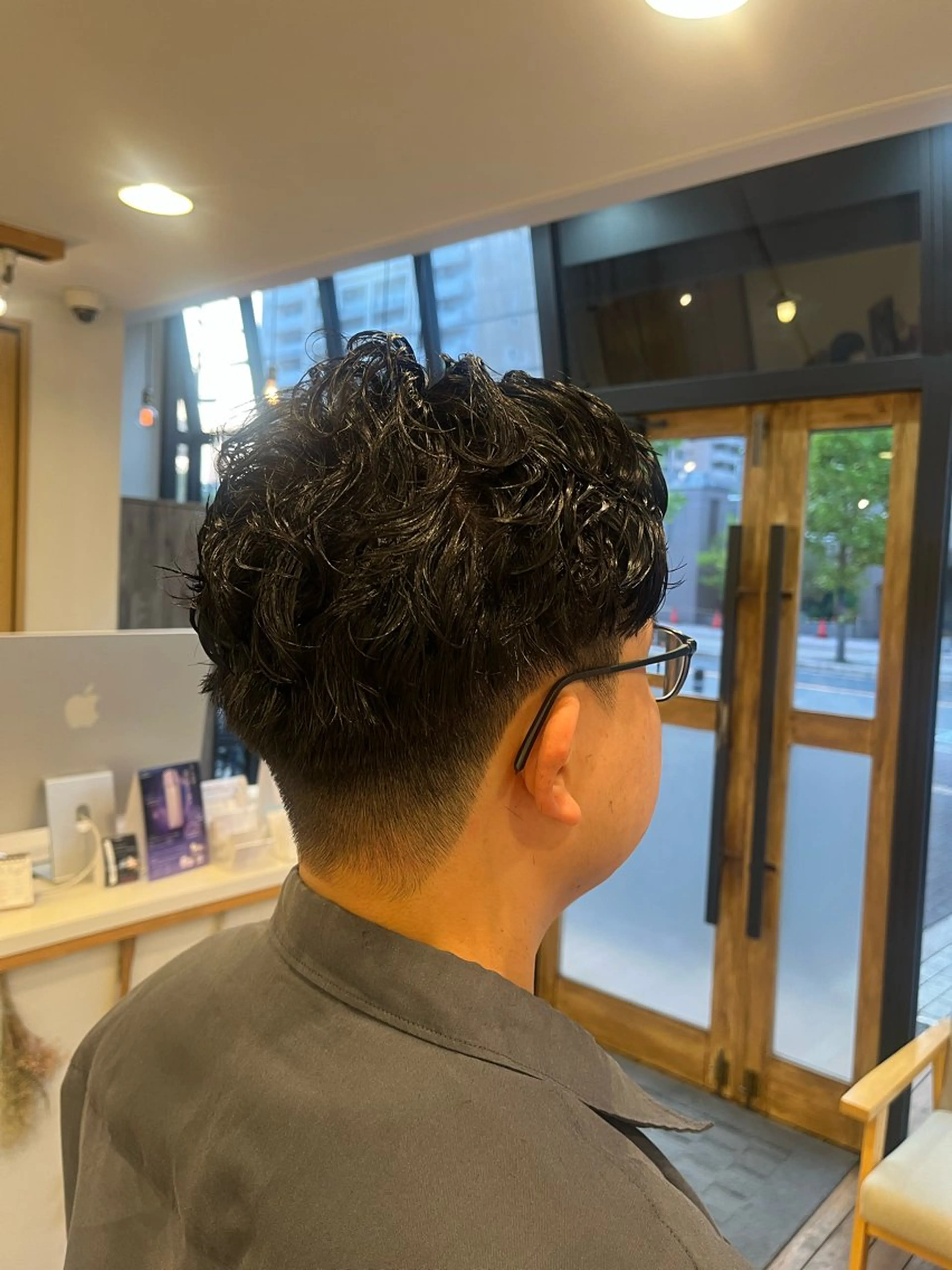 パーマ メンズ 海江田 しずかのヘアスタイル