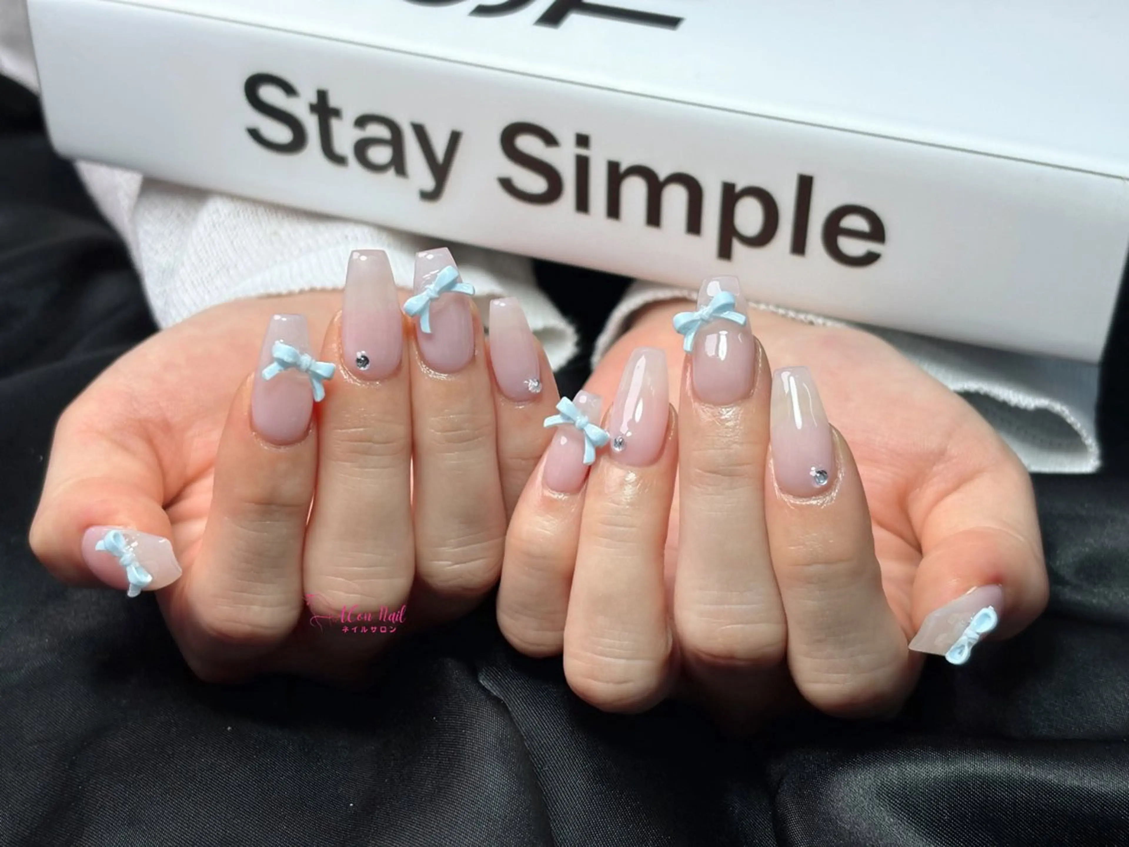 ネイル 桜ネイル 長さ出し フラワーネイル フレンチネイル ジェルネイル ハンドネイル AConNailSalon所属・ACon NailSalonのネイルデザイン