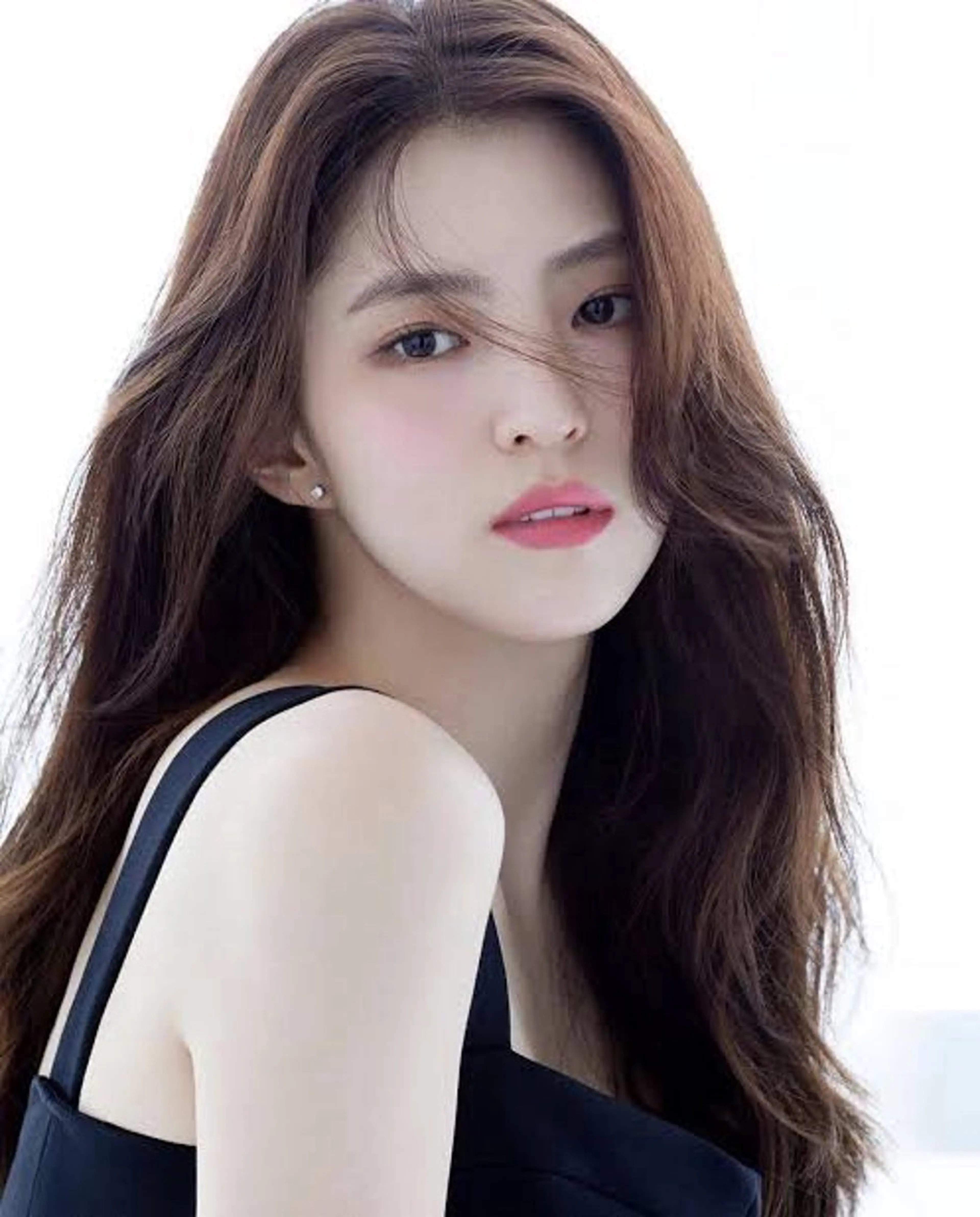 ロング カット ヘアセット 🇰🇷ハイトーン× 韓国レイヤー레이어드のヘアスタイル