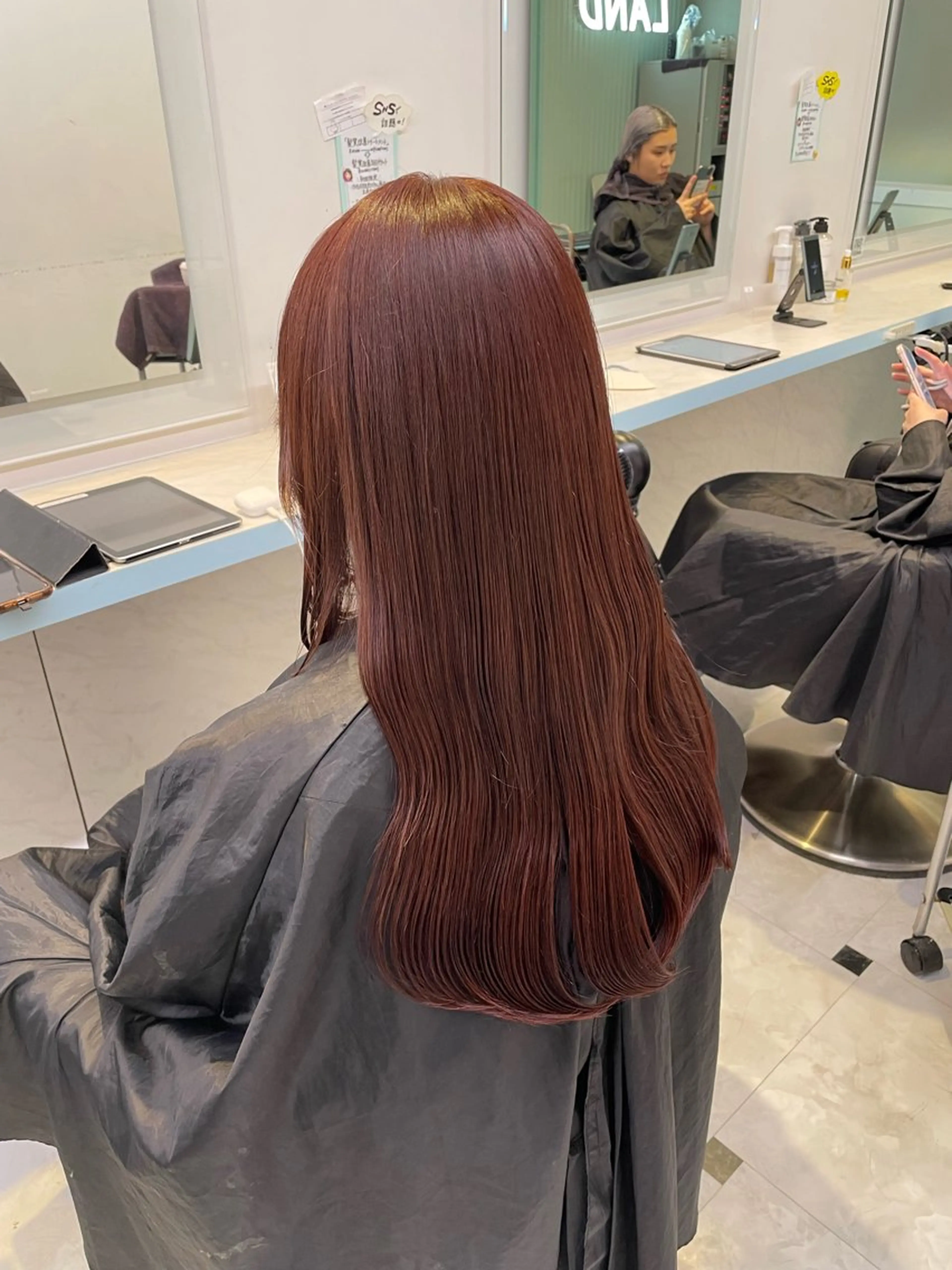 ロング カラー ヘアカラー トリートメント 🍒♡艶髪暖色カラー saaya♡🍒のヘアスタイル