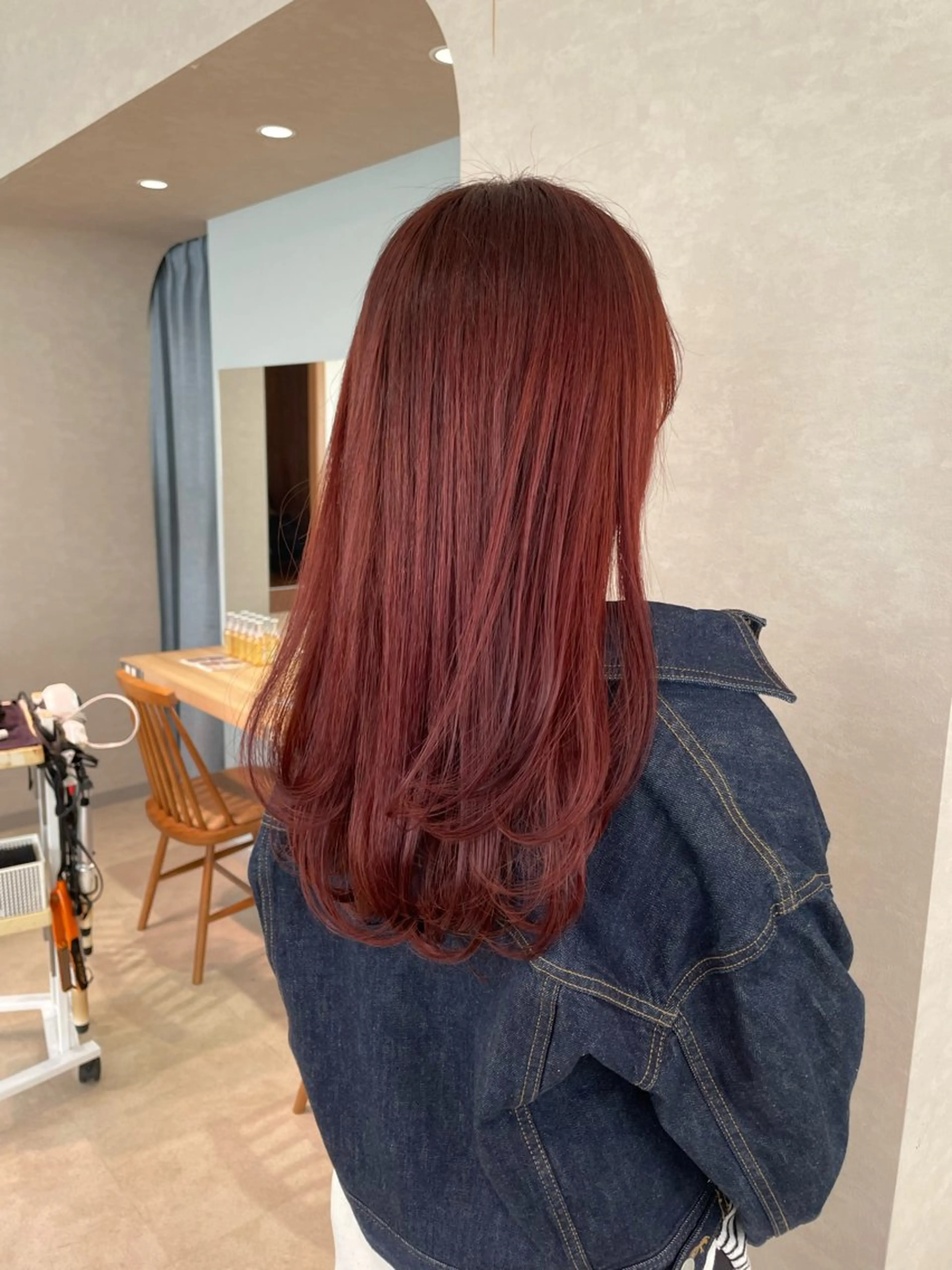 ロング カラー カット ヘアカラー トリートメント Osoko Hiyoriのヘアスタイル