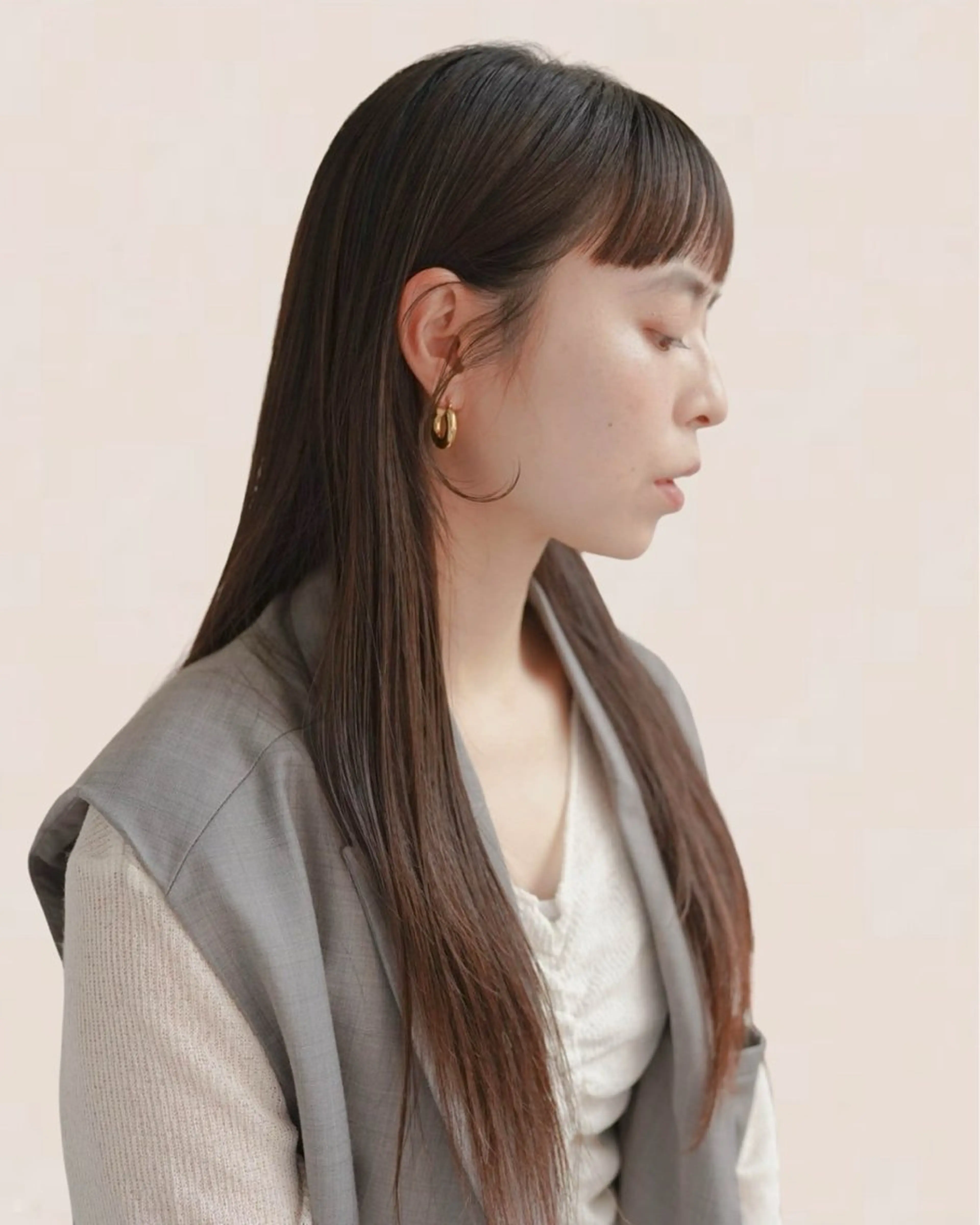 ロング カラー Joule 建山美友のヘアスタイル