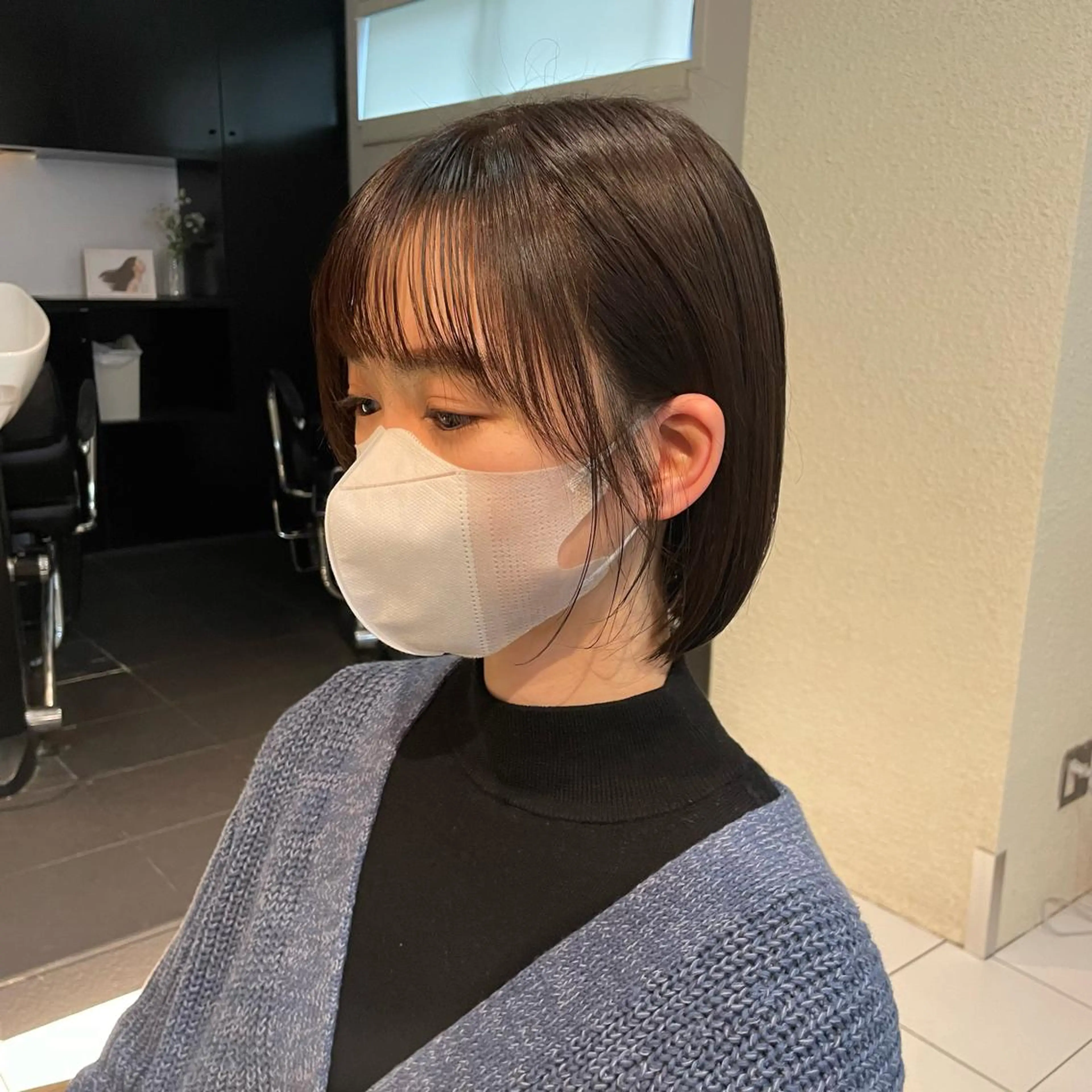 ショート カラー 透明感カラー ボブ 透明感カラー/ 寺田千雅子のヘアスタイル