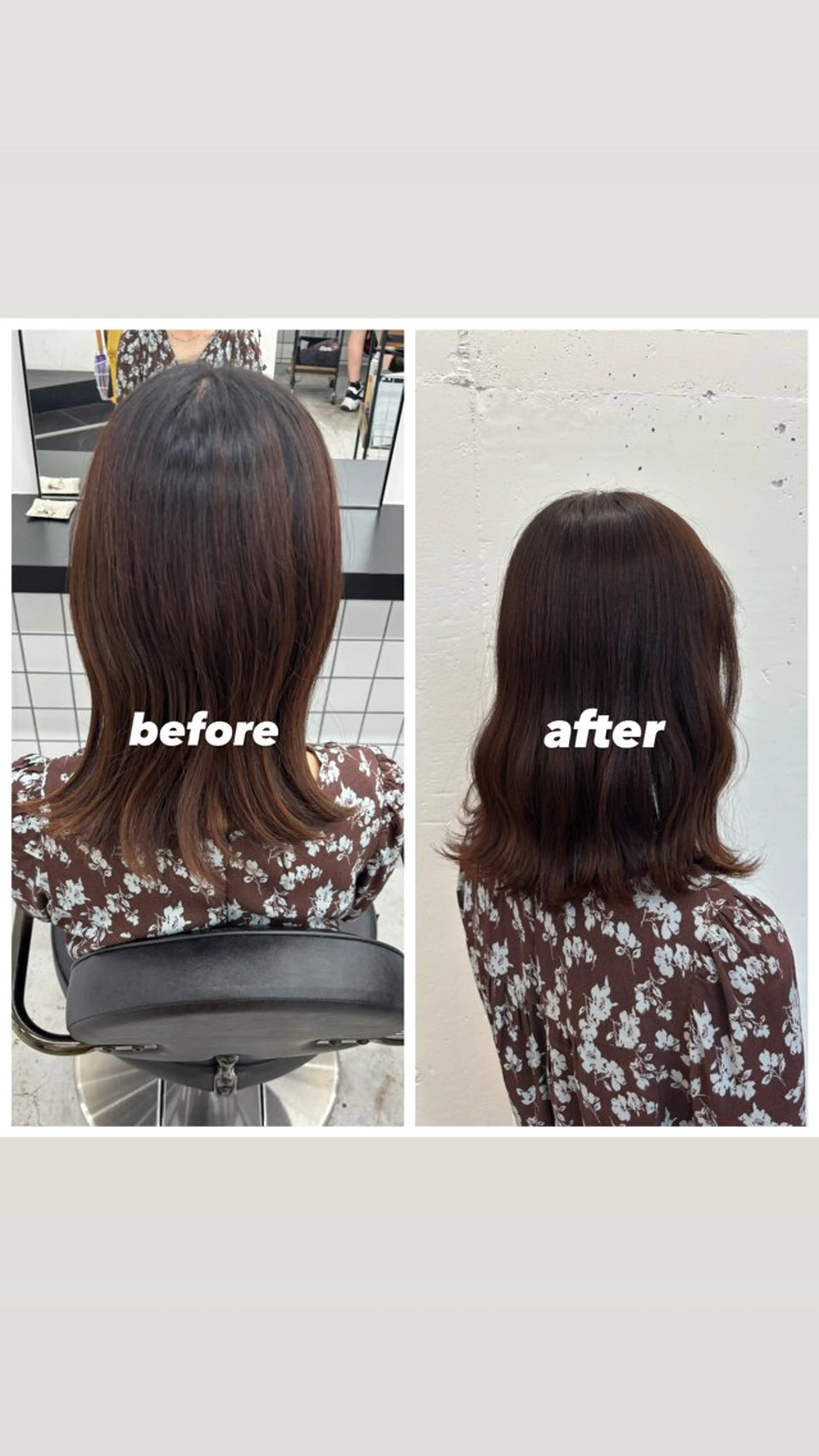 ミディアム カラー ブラウンカラー オレンジ オレンジブラウン ヘアカラー トリートメント 🌼あいり🌼 JILLSTUDIOのヘアスタイル