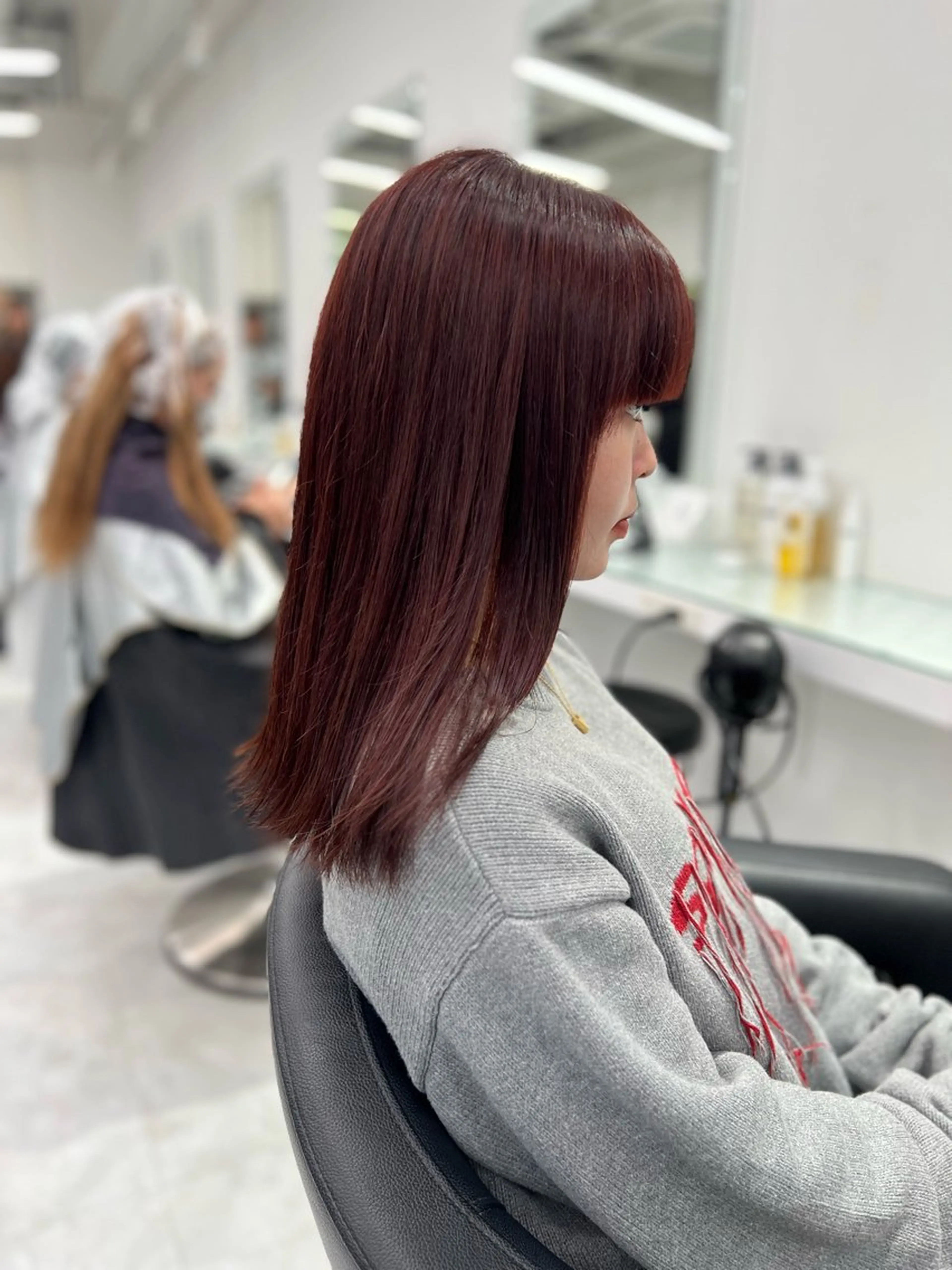 カラー ヘアカラー トリートメント ヘッドスパ ヘアセット ブリーチなし透明感 💗RYOTAのヘアスタイル