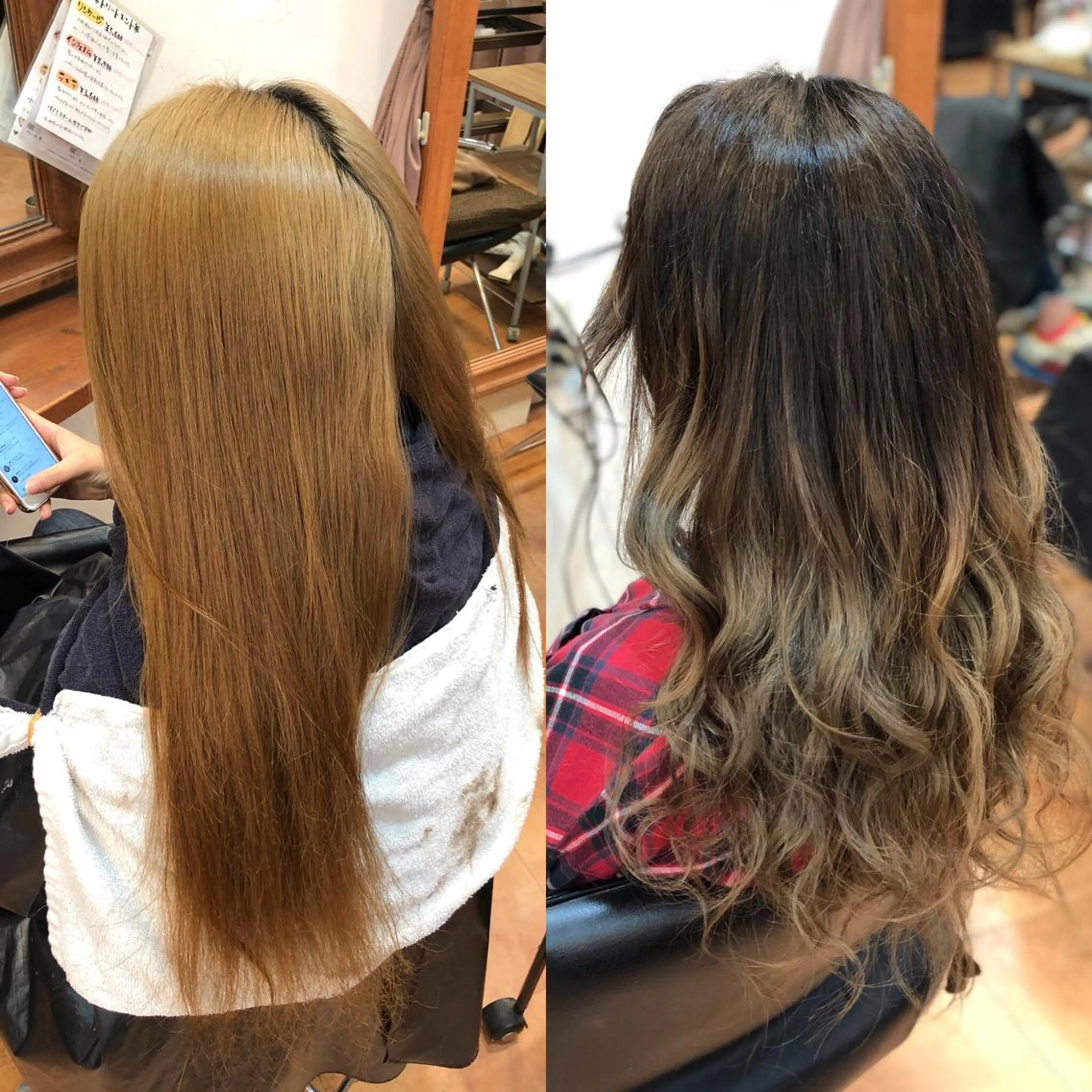 セミロング ヘアカラー トリートメント LOCO Ko-kiのヘアスタイル