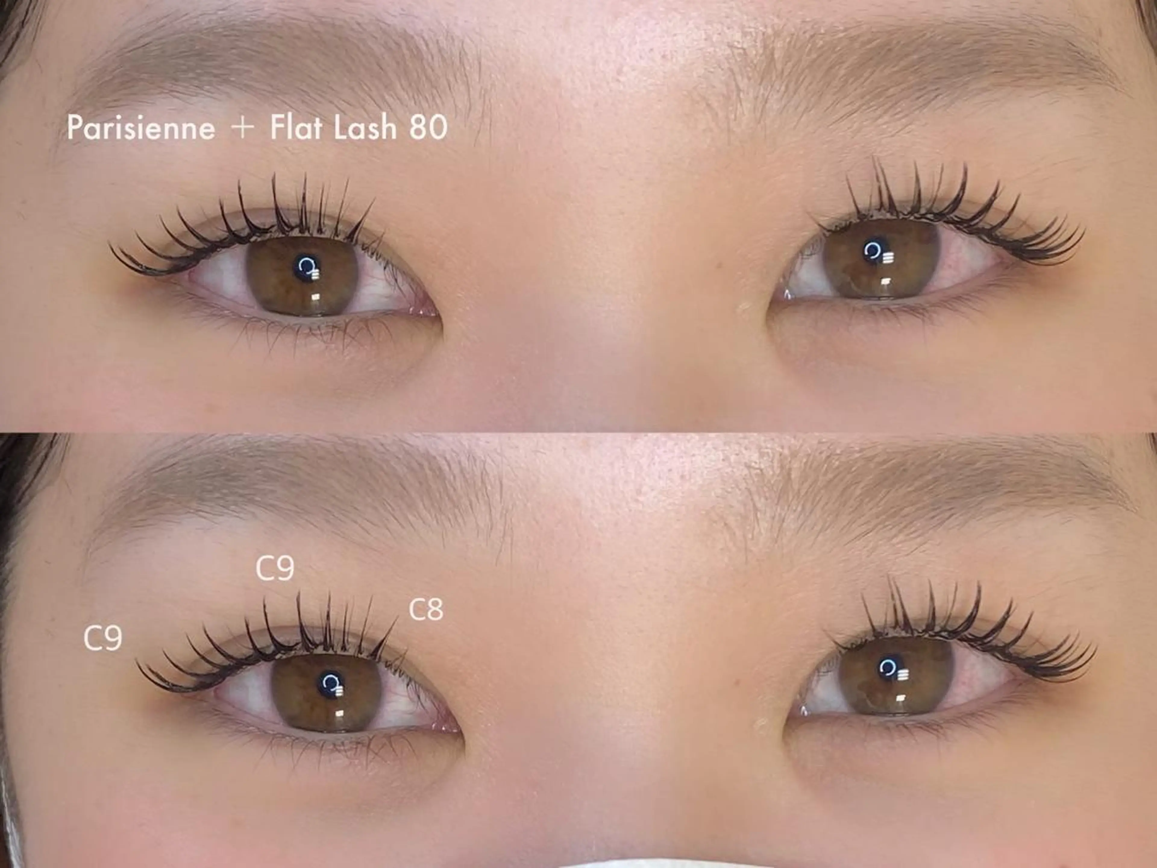 マツエク・マツパ 束感まつ毛 フラットラッシュ 韓国風マツエク パリジェンヌラッシュリフト まつげパーマ マツエク viviAiles ♡⃛ Ruiのマツエク・マツパデザイン