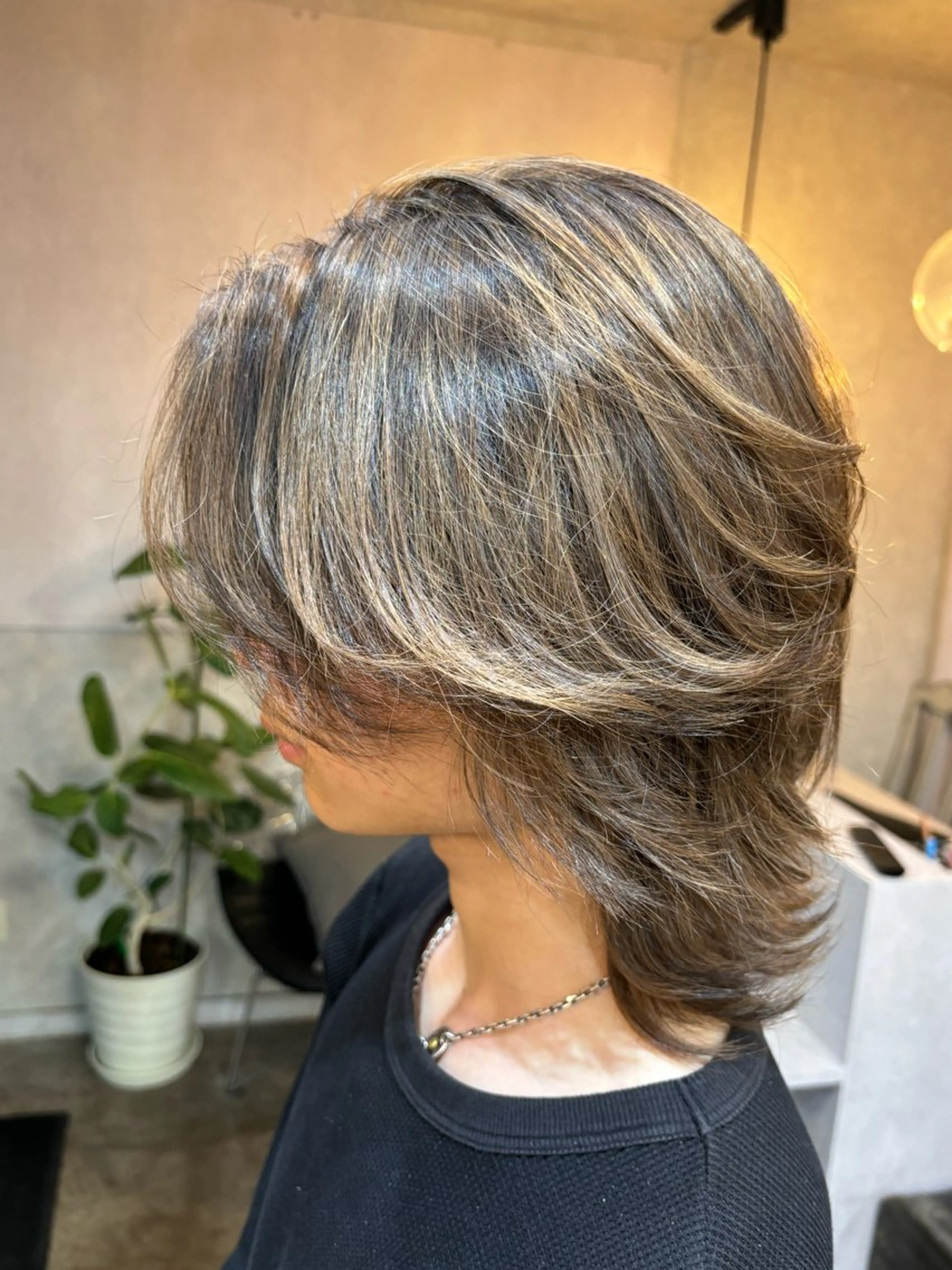 ミディアム カラー ハイライトカラー ハイライト ヘアカラー ar clip表参道所属・💜髪質改善/ 艶カラー/ミナ🩷のヘアスタイル