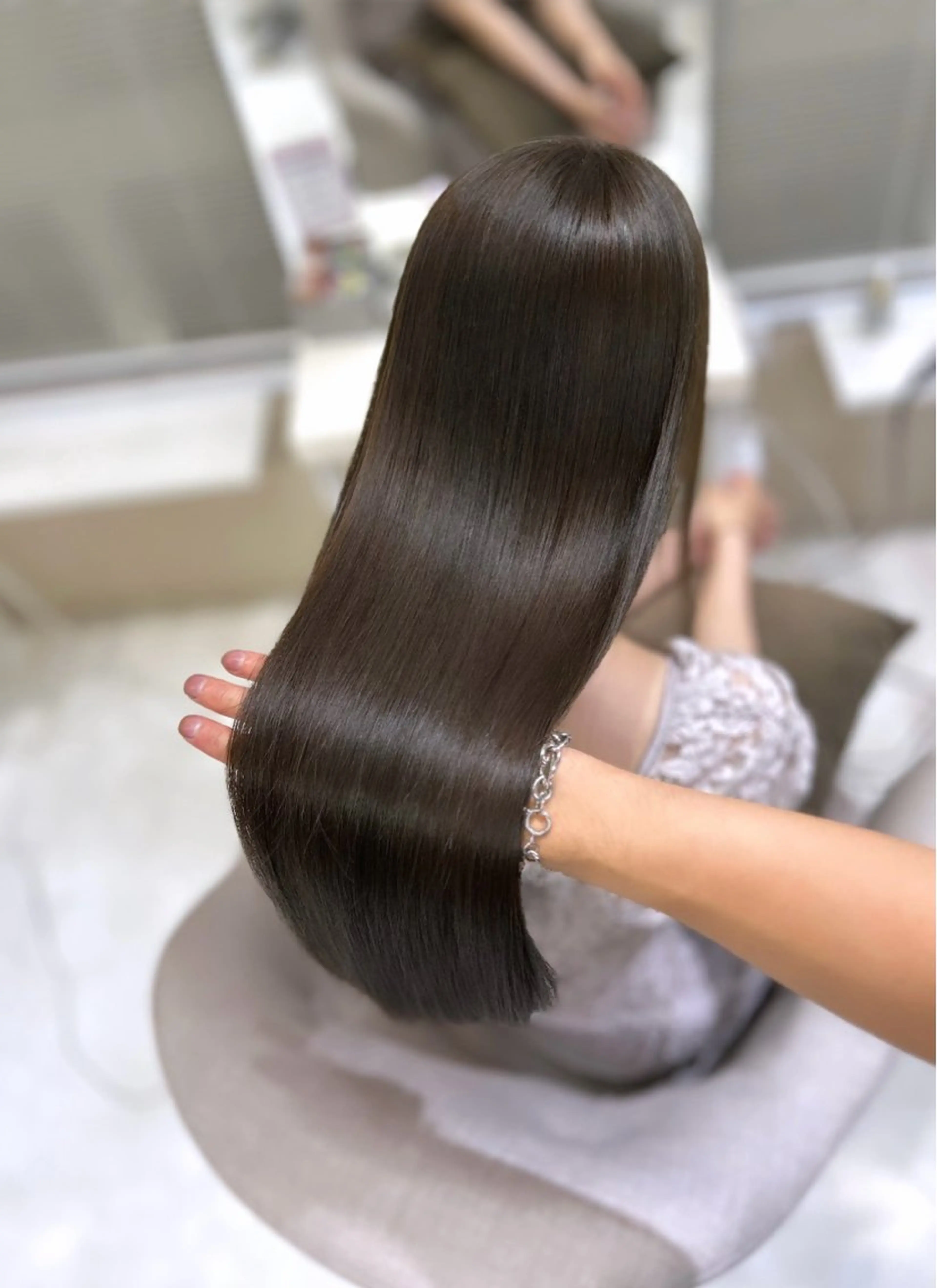 ロング カット ヘアカラー トリートメント 髪質改善× ブリーチなしyutoのヘアスタイル