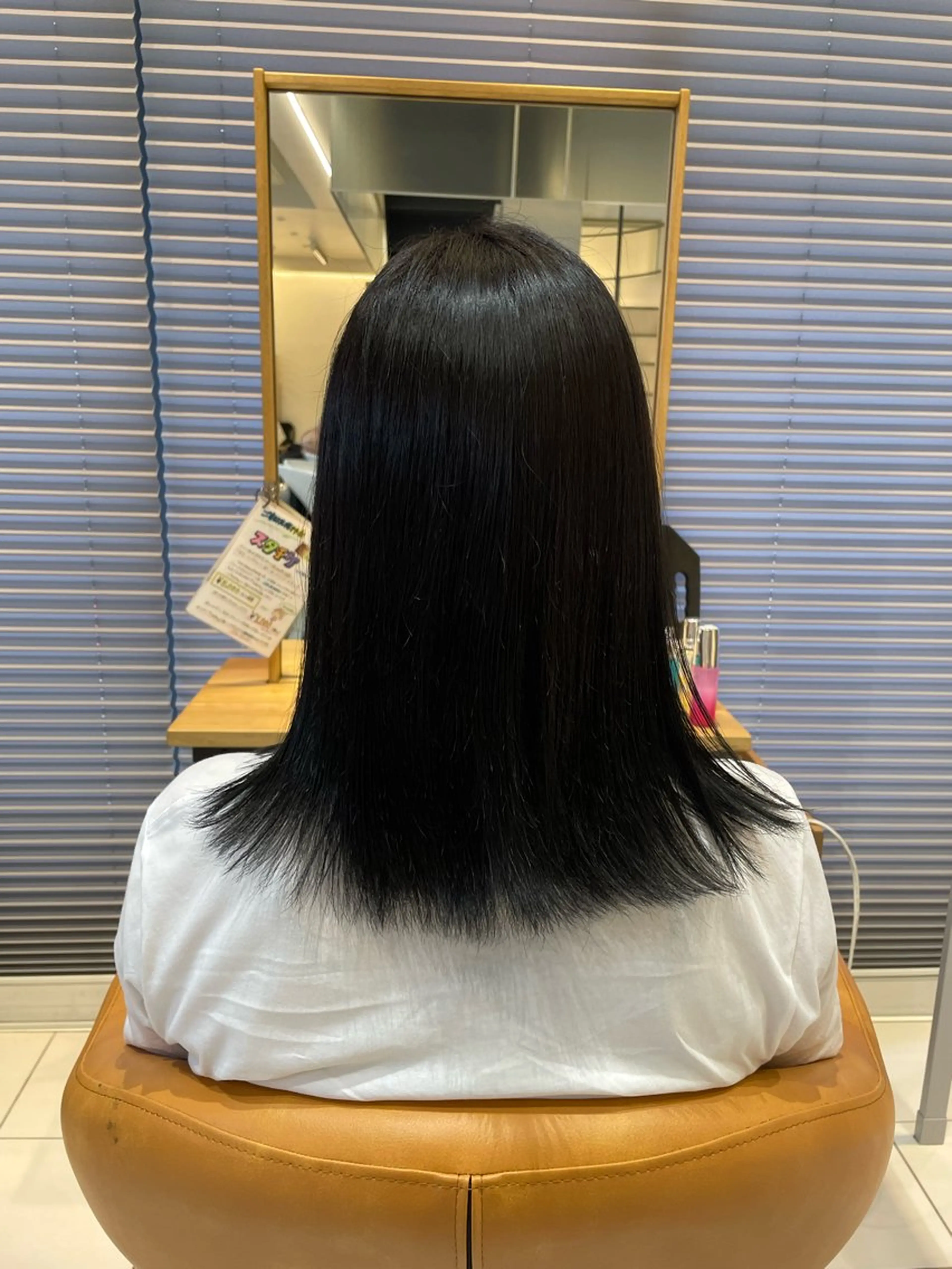 カラー 黒髪 ブルーカラー ブルーブラック ヘアカラー 🪸暖色艶カラー/ shiori🫧のヘアスタイル