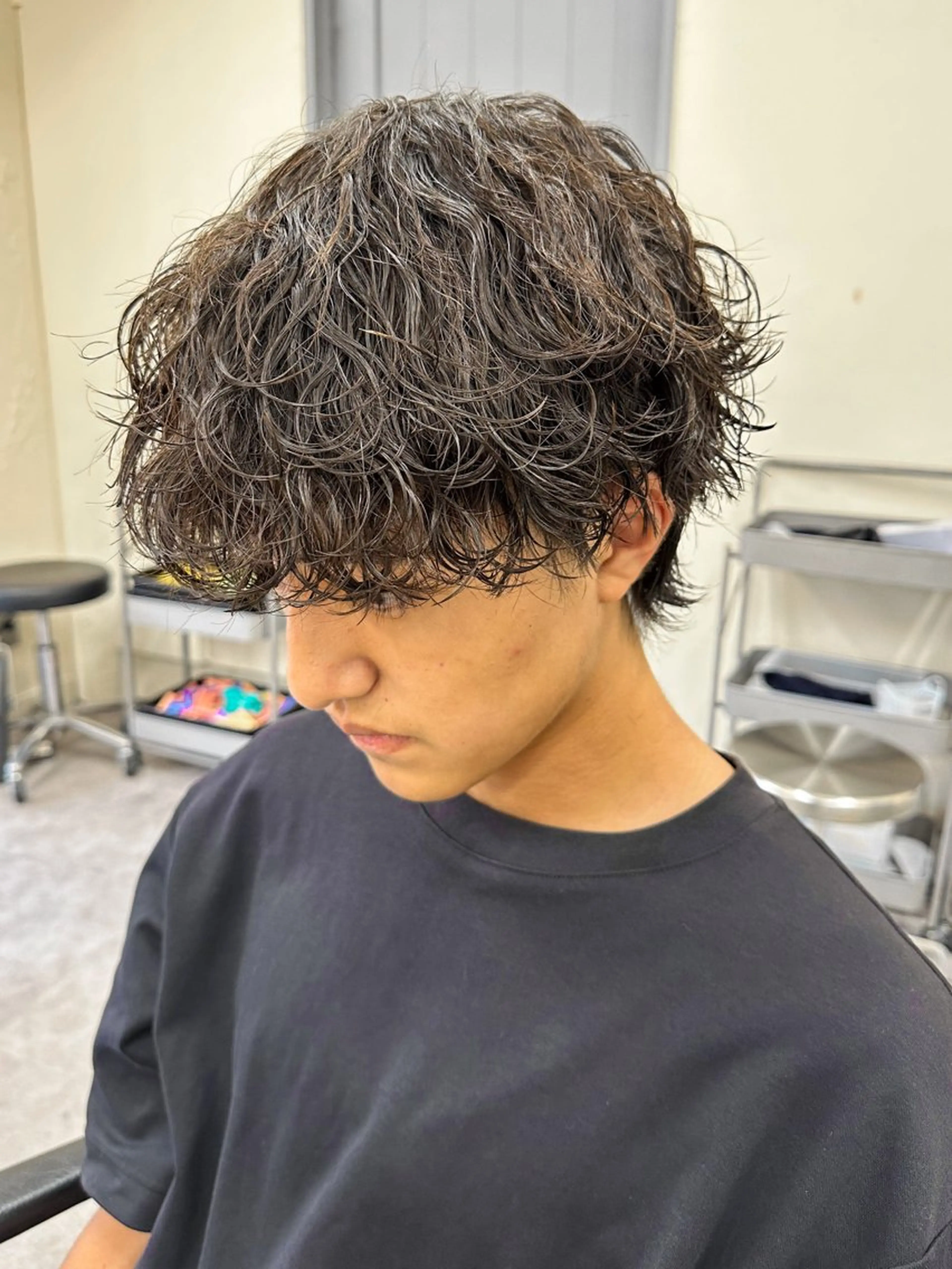 ショート パーマ メンズ メンズパーマ メンズ特化ryoのヘアスタイル