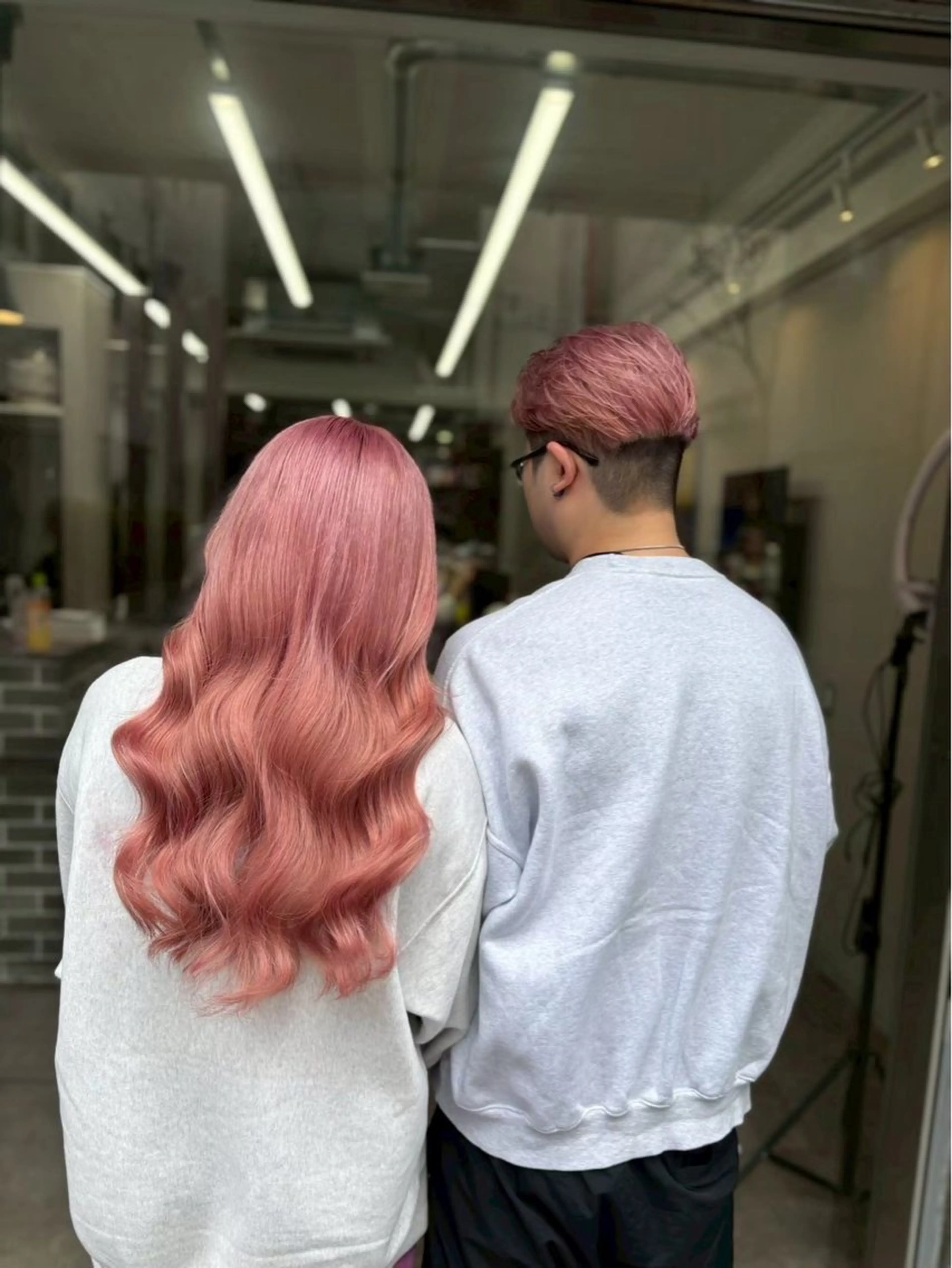 ロング カラー メンズ ピンクカラー モッズヘア越谷西口店所属・市森 心寧のヘアスタイル