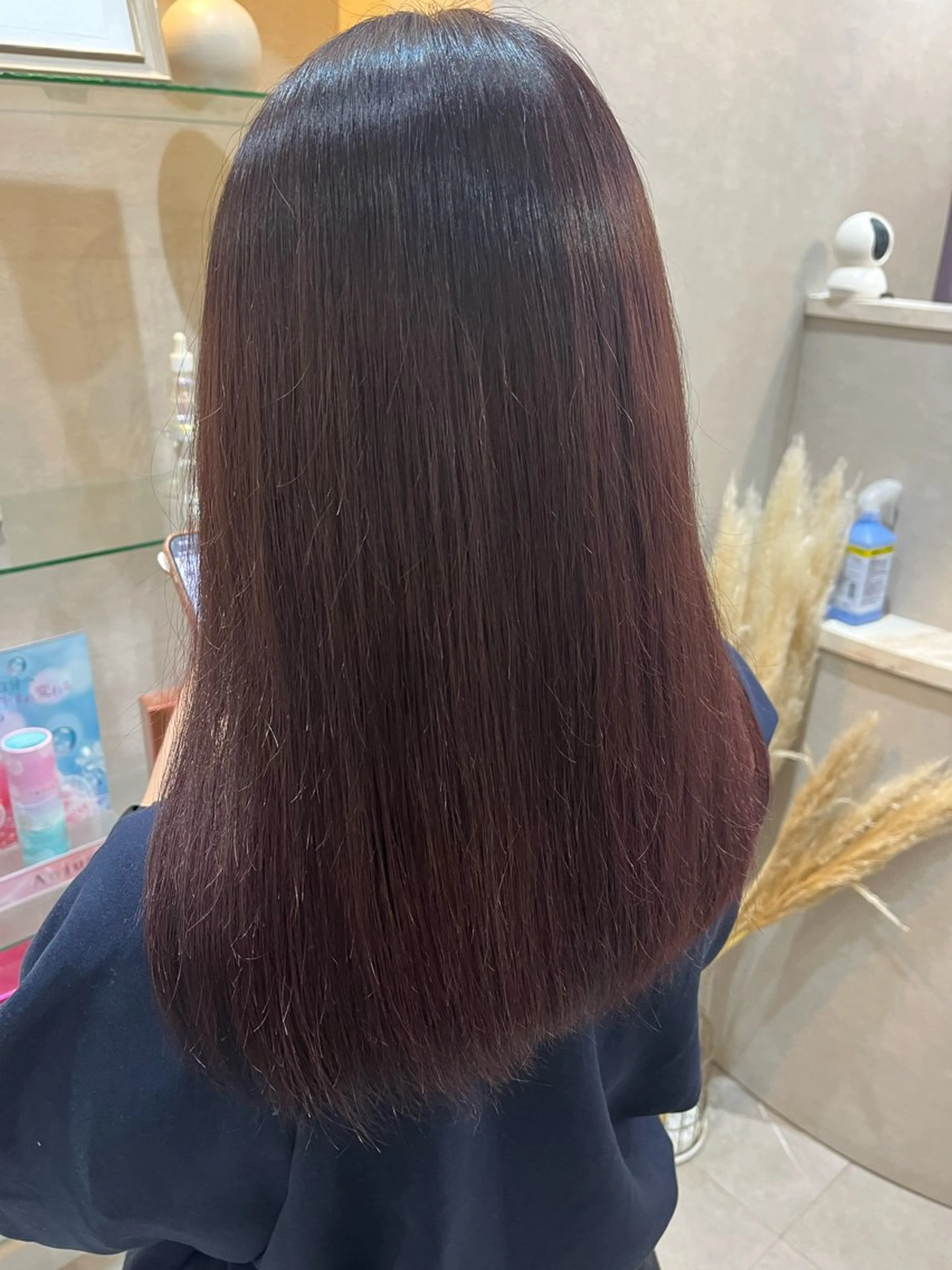 セミロング カラー ラベンダーカラー ラベンダーピンク ピンクカラー ヘアカラー トリートメント runa .のヘアスタイル