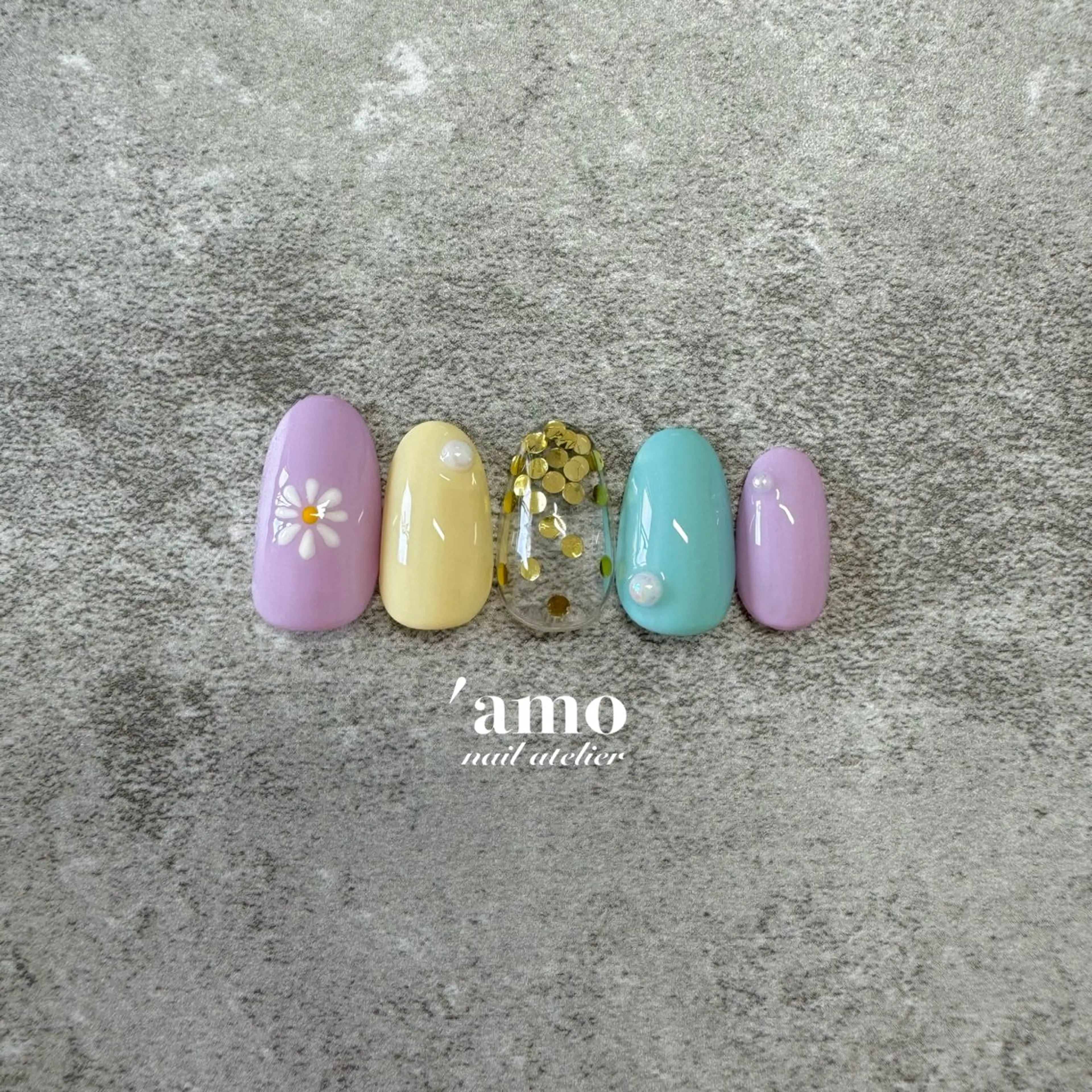 ネイル ハンドネイル 'amo nail atelierのネイルデザイン