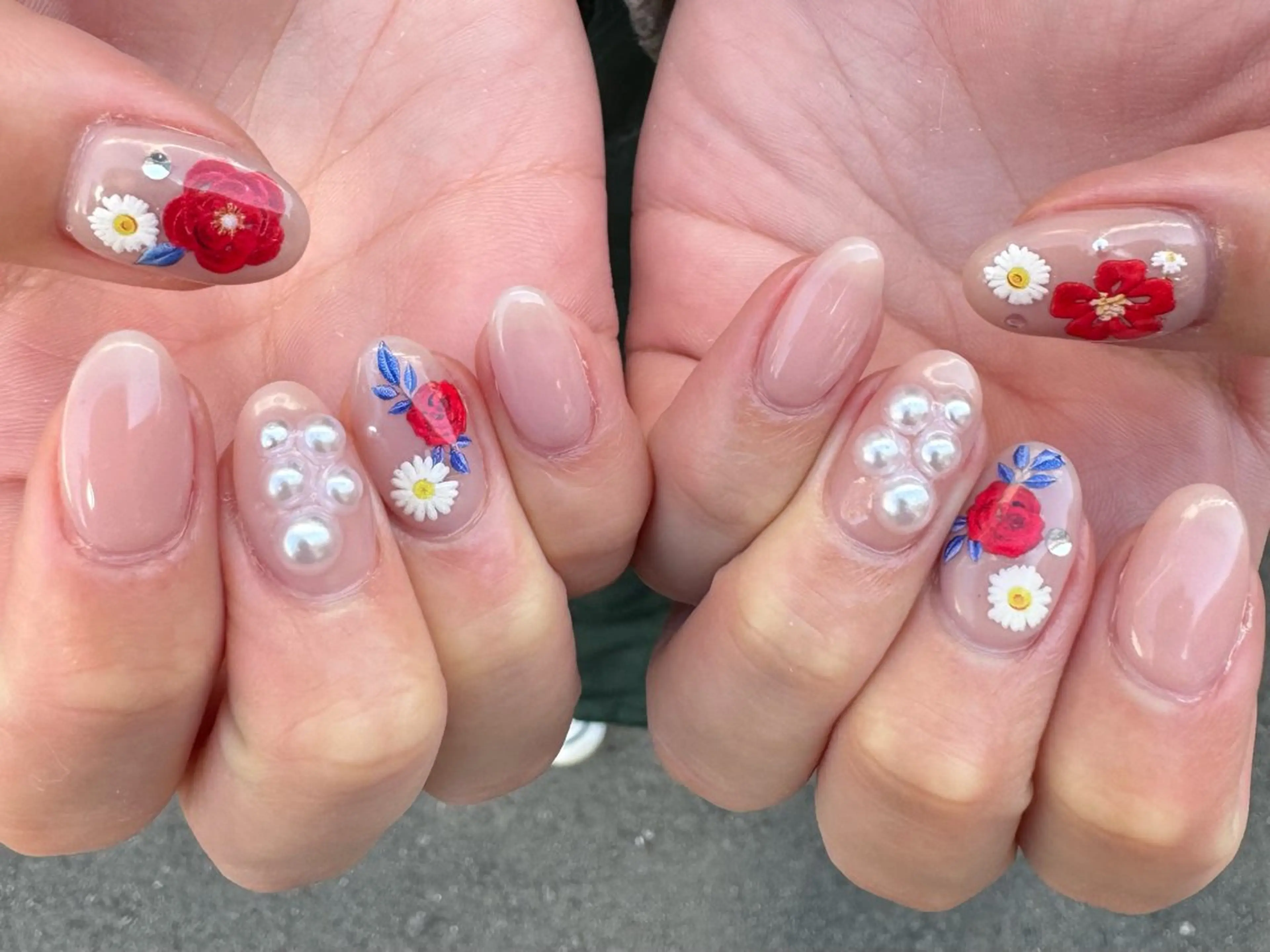 ネイル 入学式 フラッシュネイル フレンチネイル 卒業式 ミラーネイル MH_ Nailのネイルデザイン