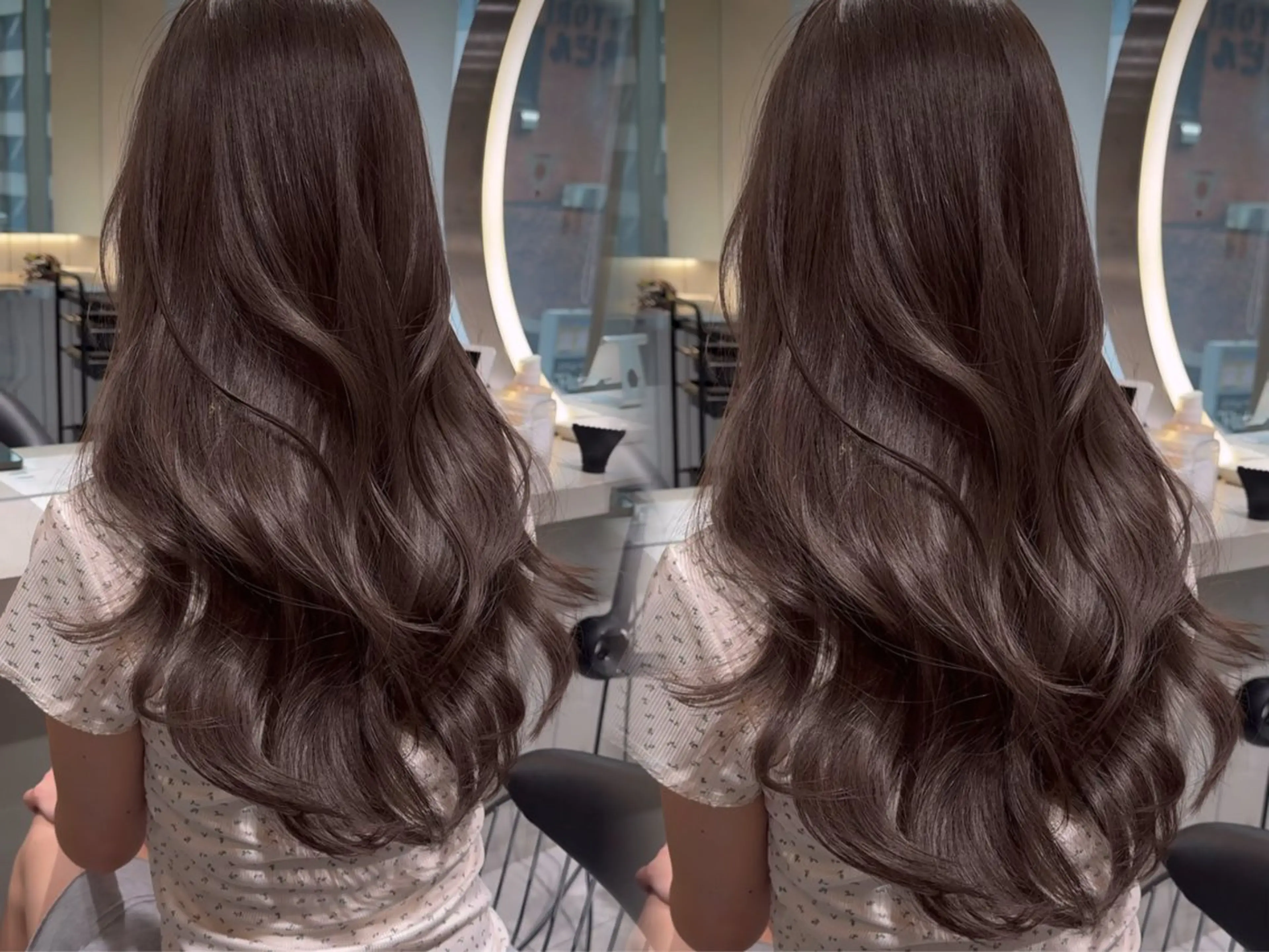 セミロング カット ヘアカラー トリートメント 熊本1🏅レイヤー /ブリーチ無しカラーのヘアスタイル