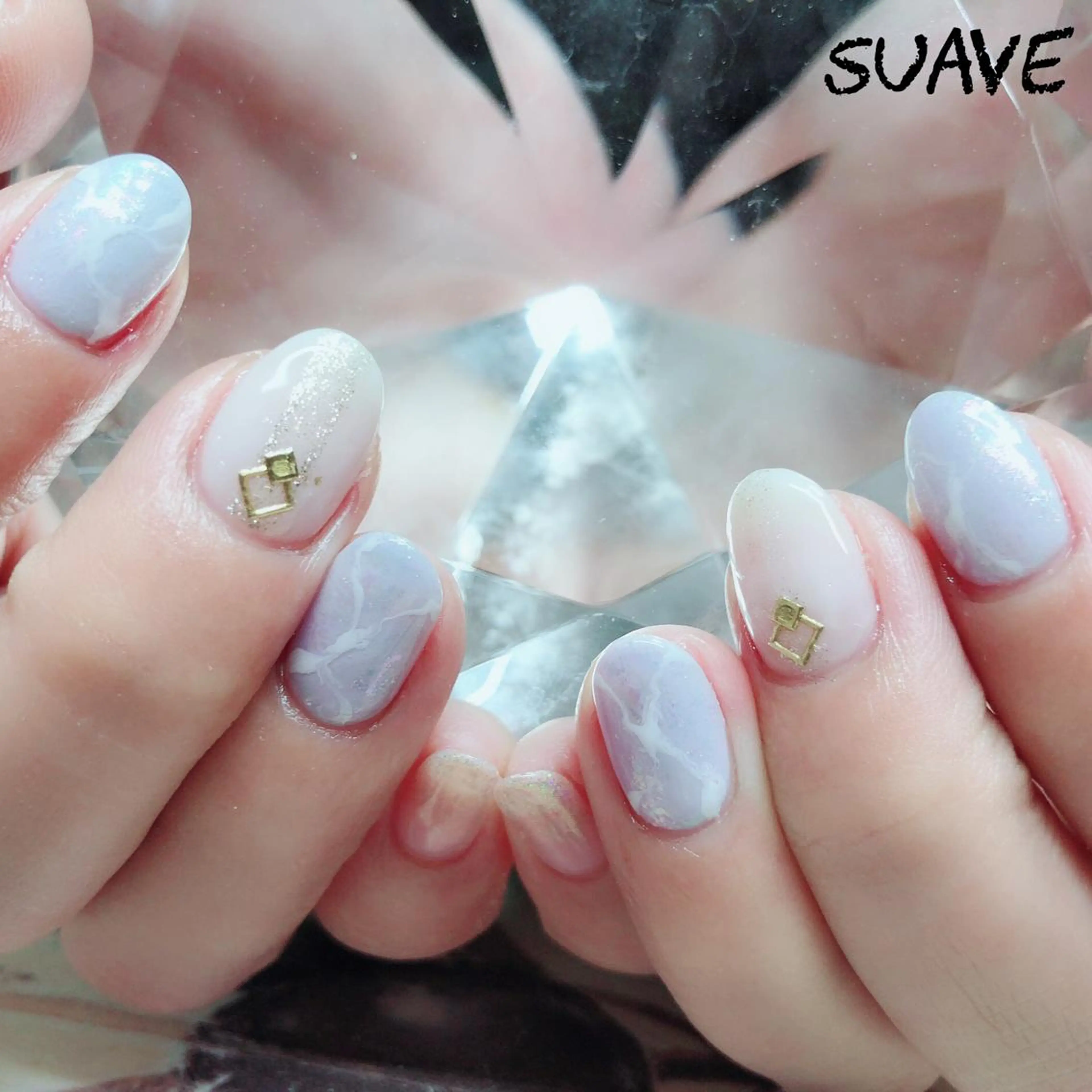 ネイル 大理石ネイル(マーブル) Nail Suave (シュアーヴ)のネイルデザイン
