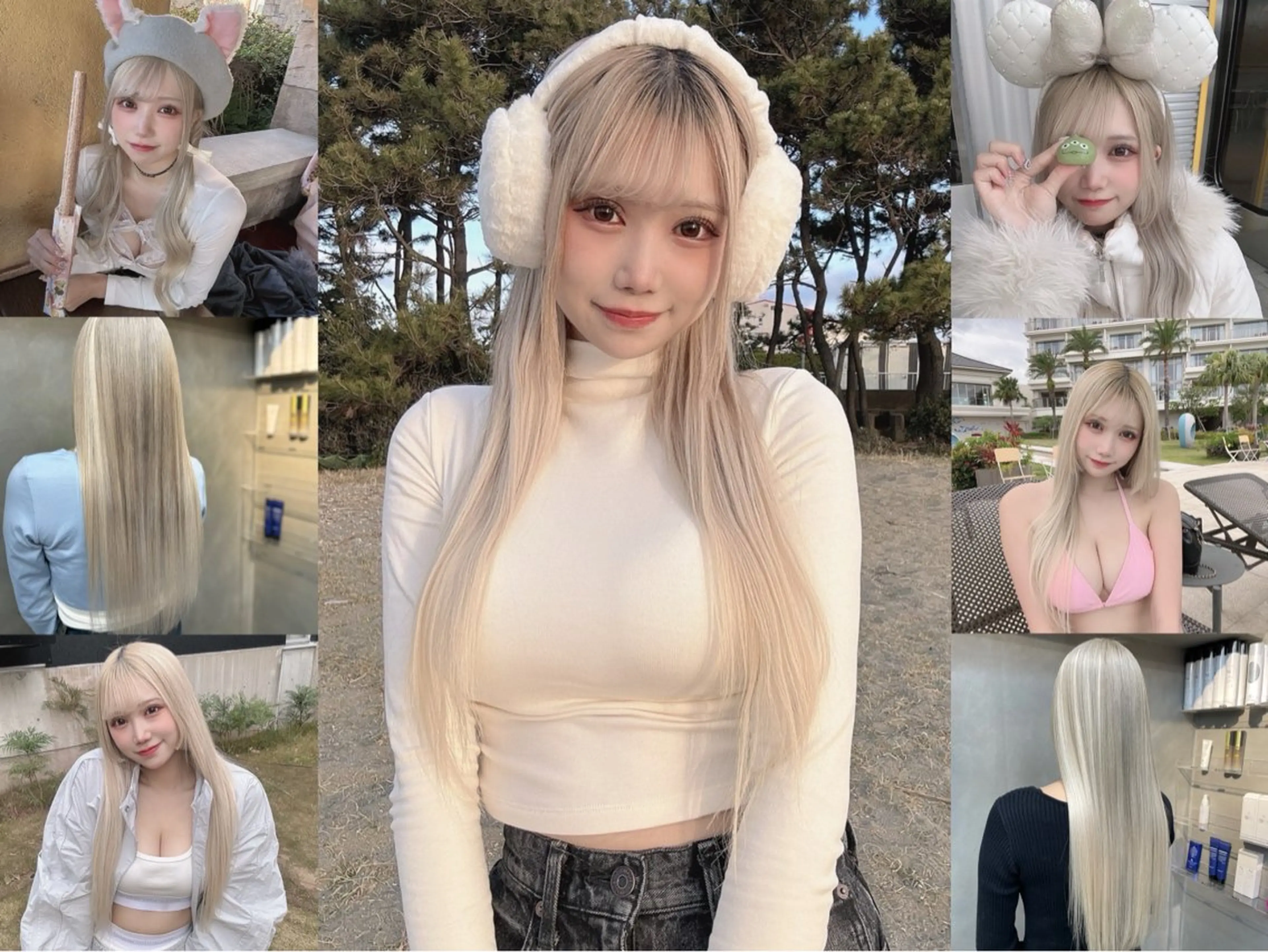 ロング シールエクステ エクステ エクステ tnbtokyo所属・夏休み🉐メニュー シールエクステ専門のヘアスタイル