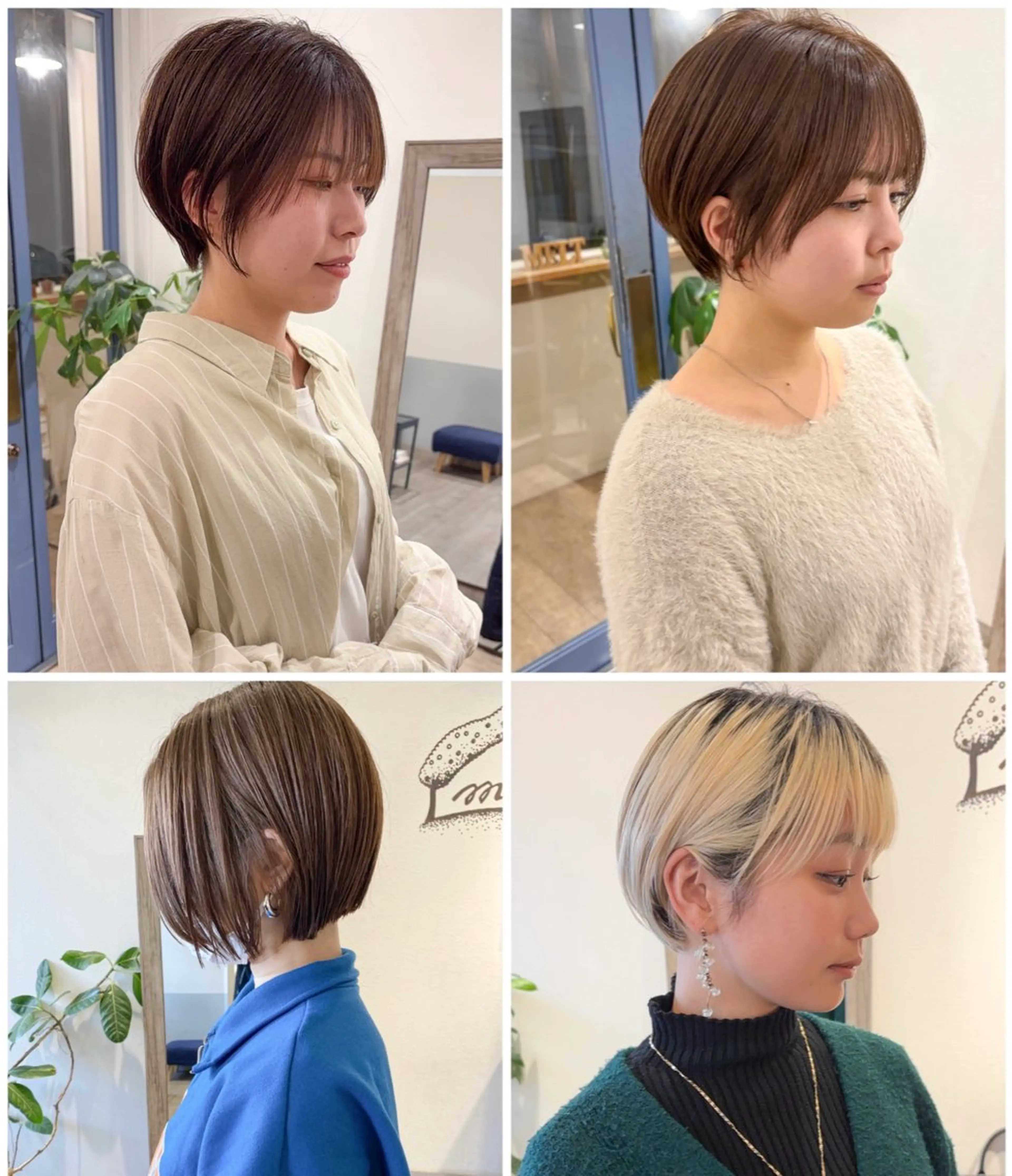 ショート カラー カット ヘアカラー トリートメント .iyu所属・吉祥寺小顔×ショート 🍋宮本大輔🍋のヘアスタイル