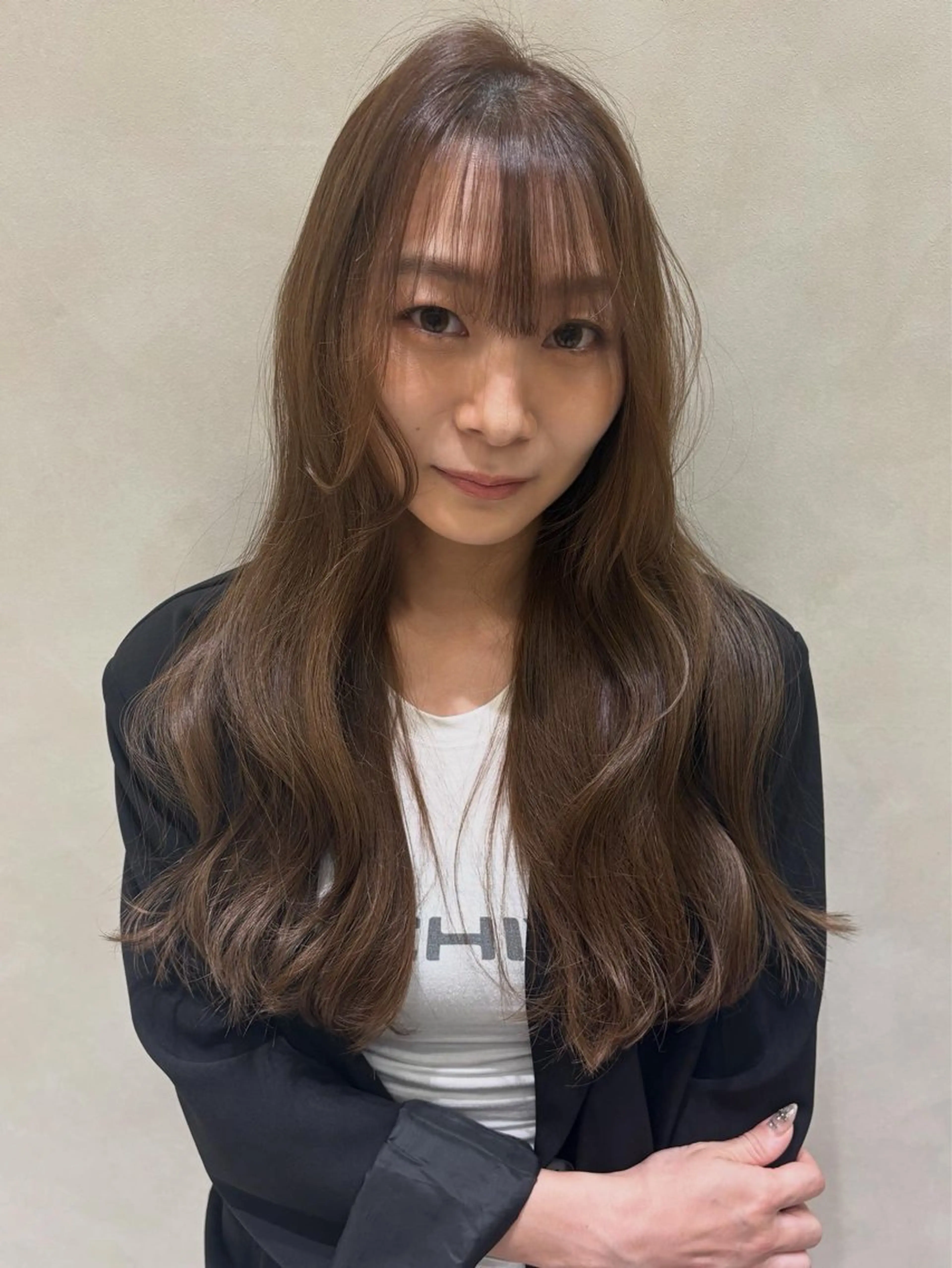 ロング カラー ベージュカラー ヘアカラー トリートメント SAAYA/板橋/ モデル募集中🎀のヘアスタイル